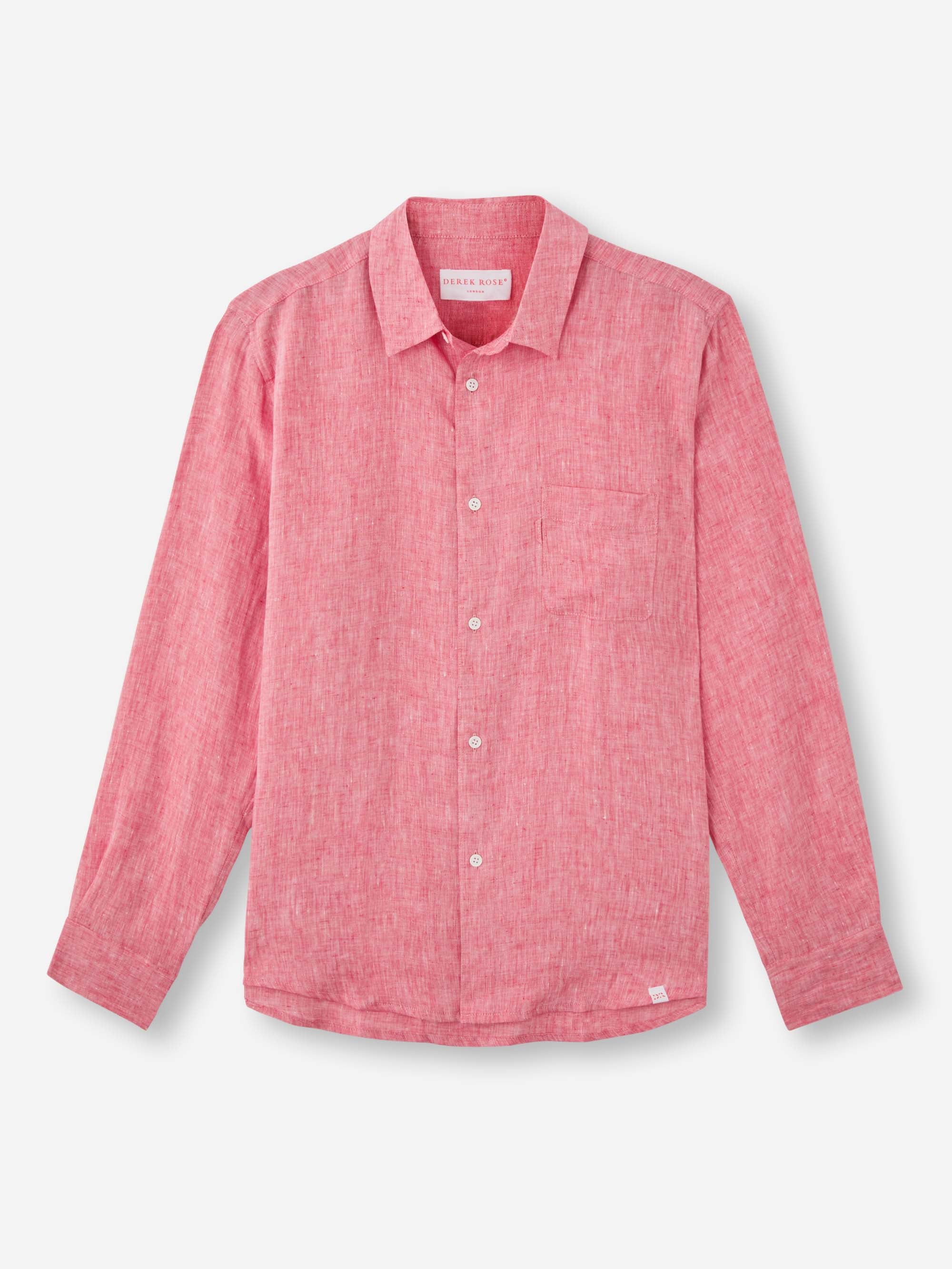 Men's Shirt Monaco Linen Red