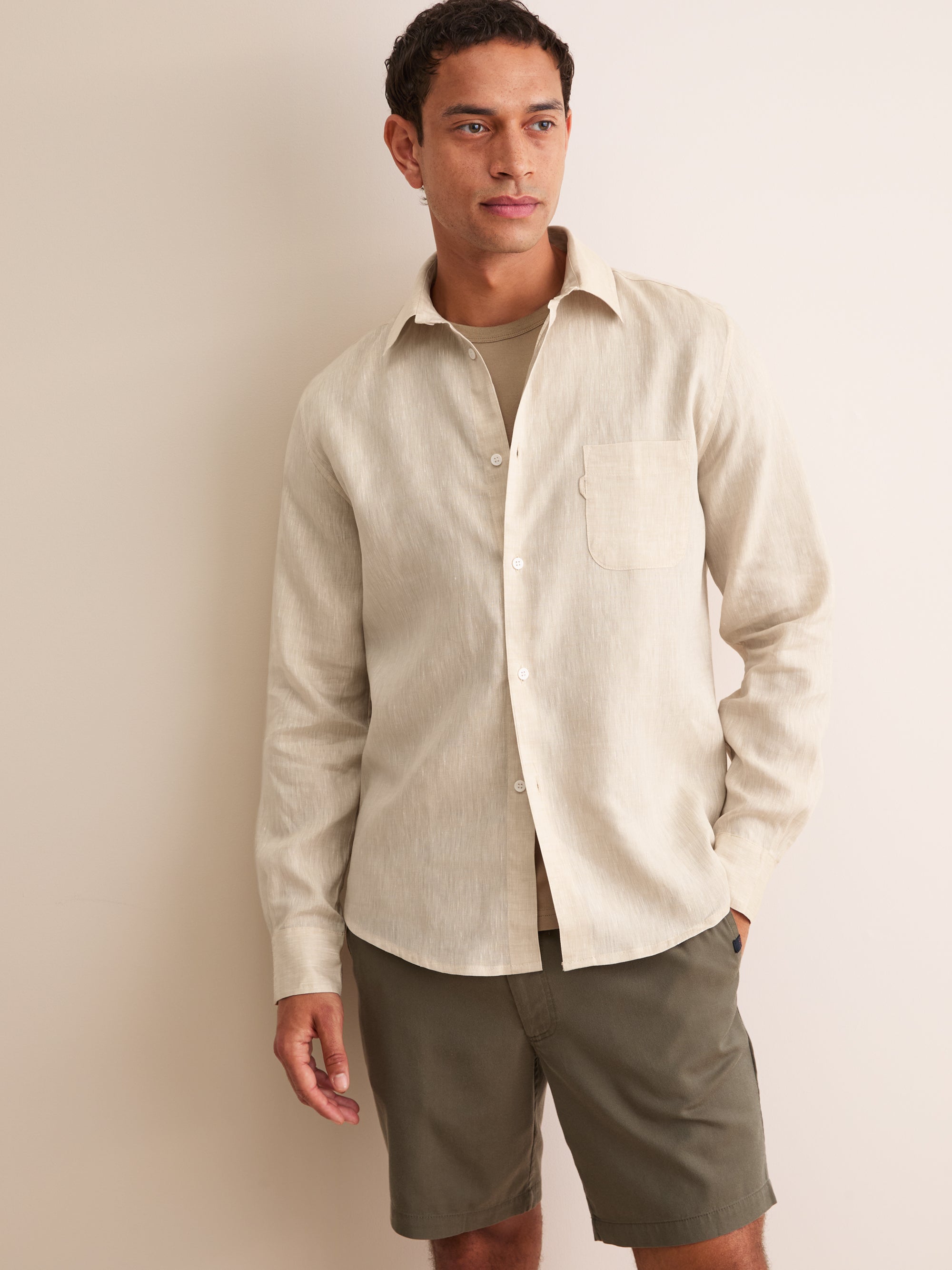 Men's Shirt Monaco Linen Sand