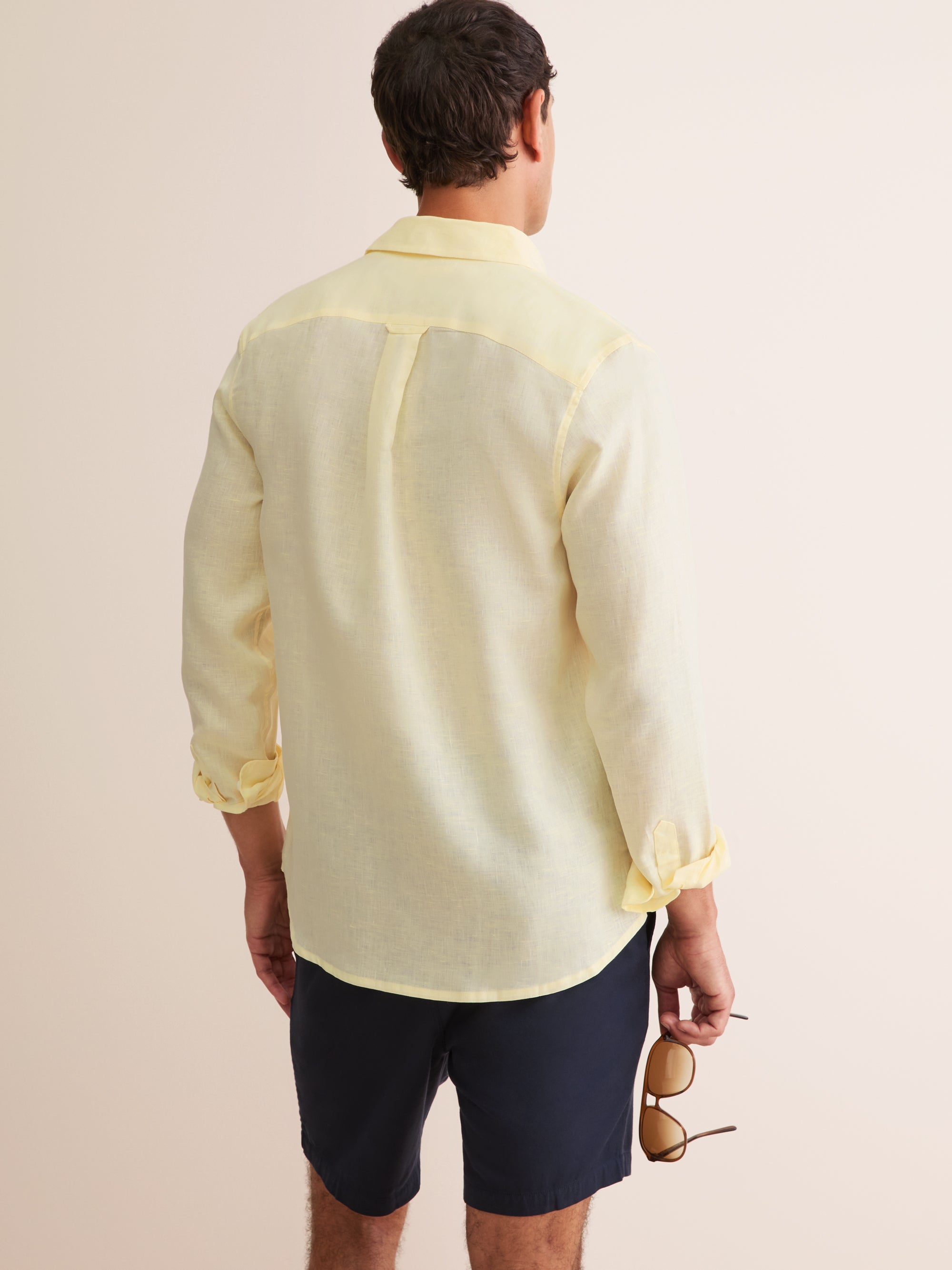 Men's Shirt Monaco Linen Buttermilk