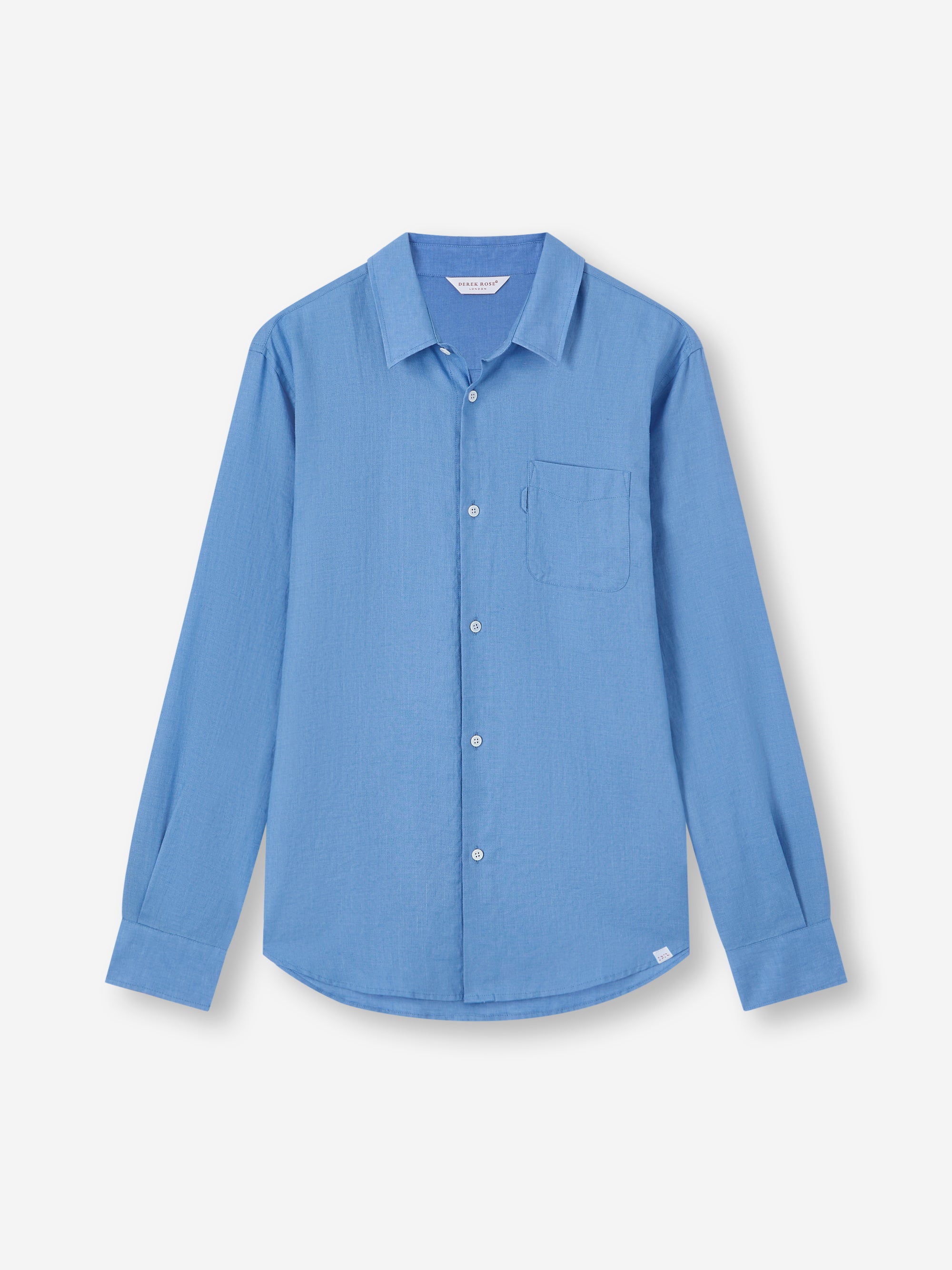 Men's Shirt Monaco Linen Santorini Blue