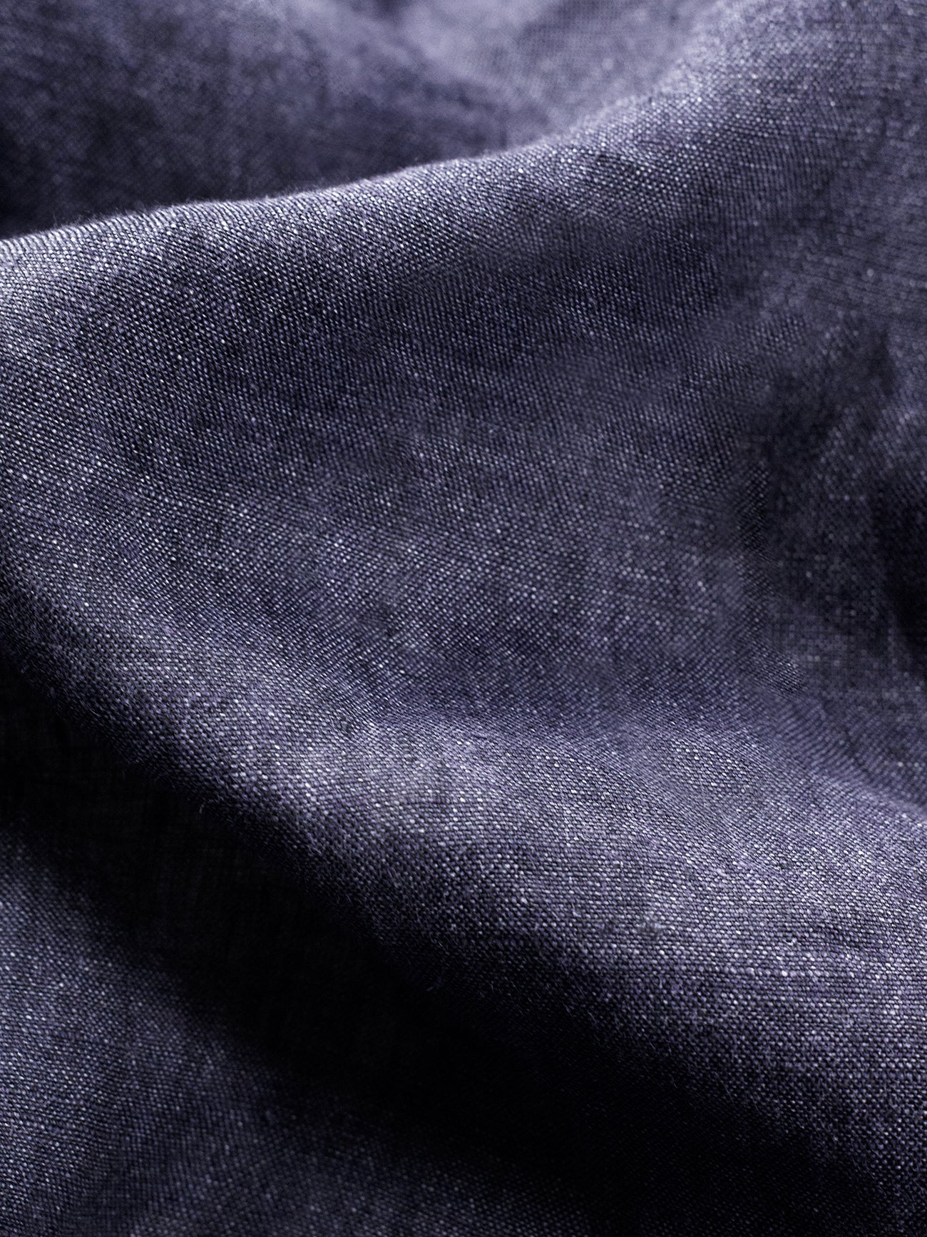 Men's Linen Shirt Monaco Long Sleeve Navy Blue