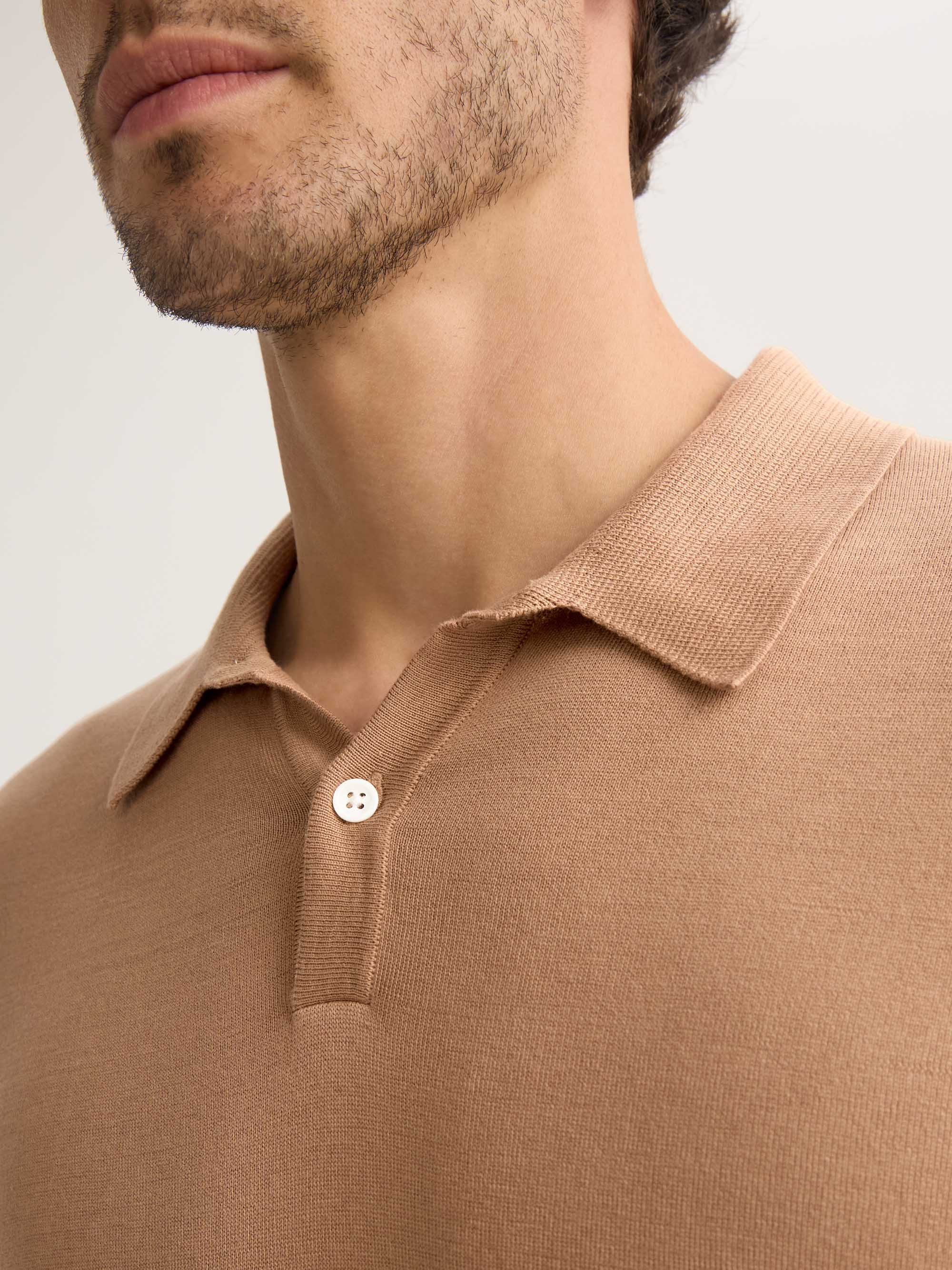 Men's Polo Shirts Jacob Sea Island Cotton Camel