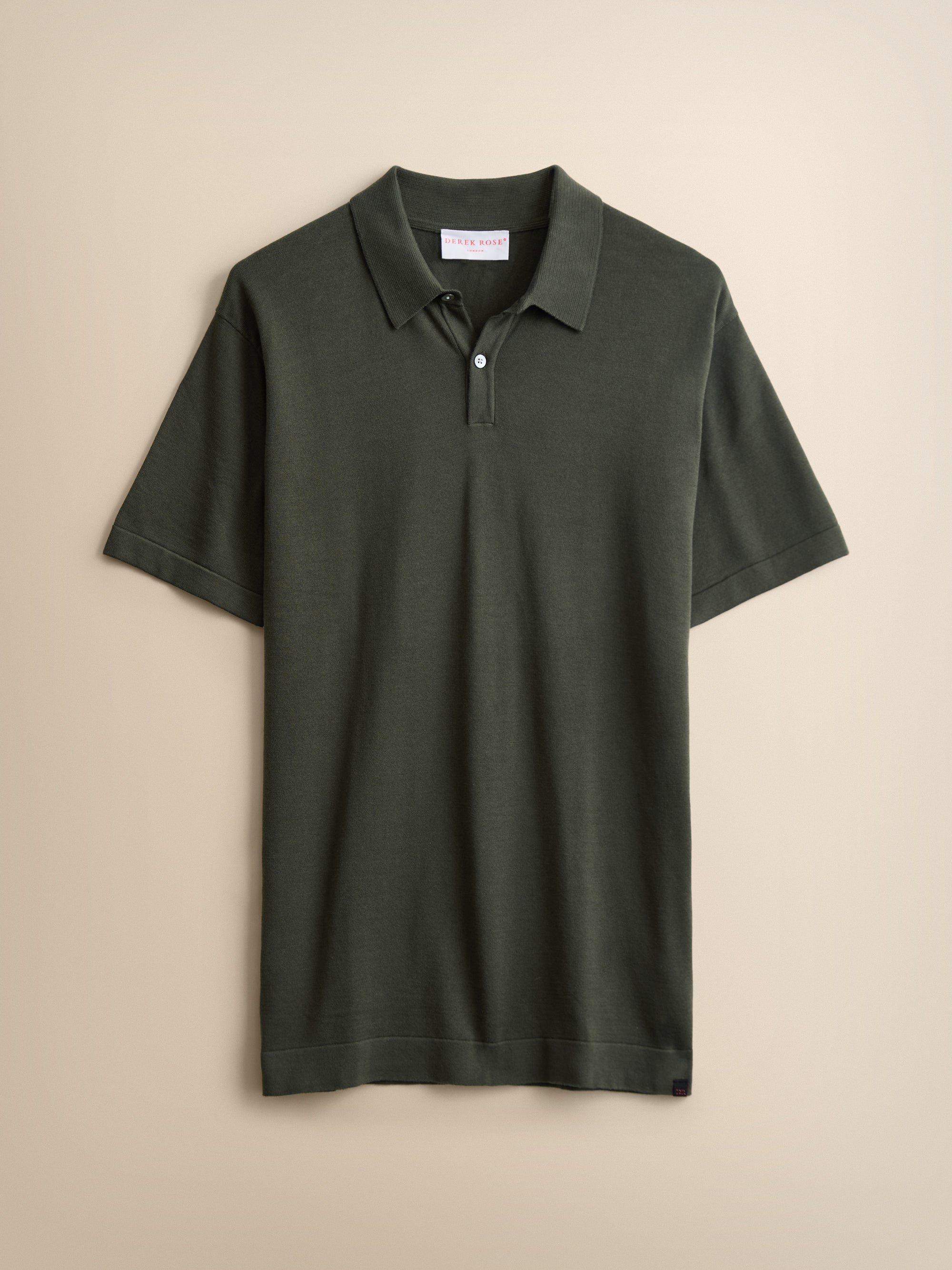 Jacob Sea Island Cotton Polo Shirt Khaki