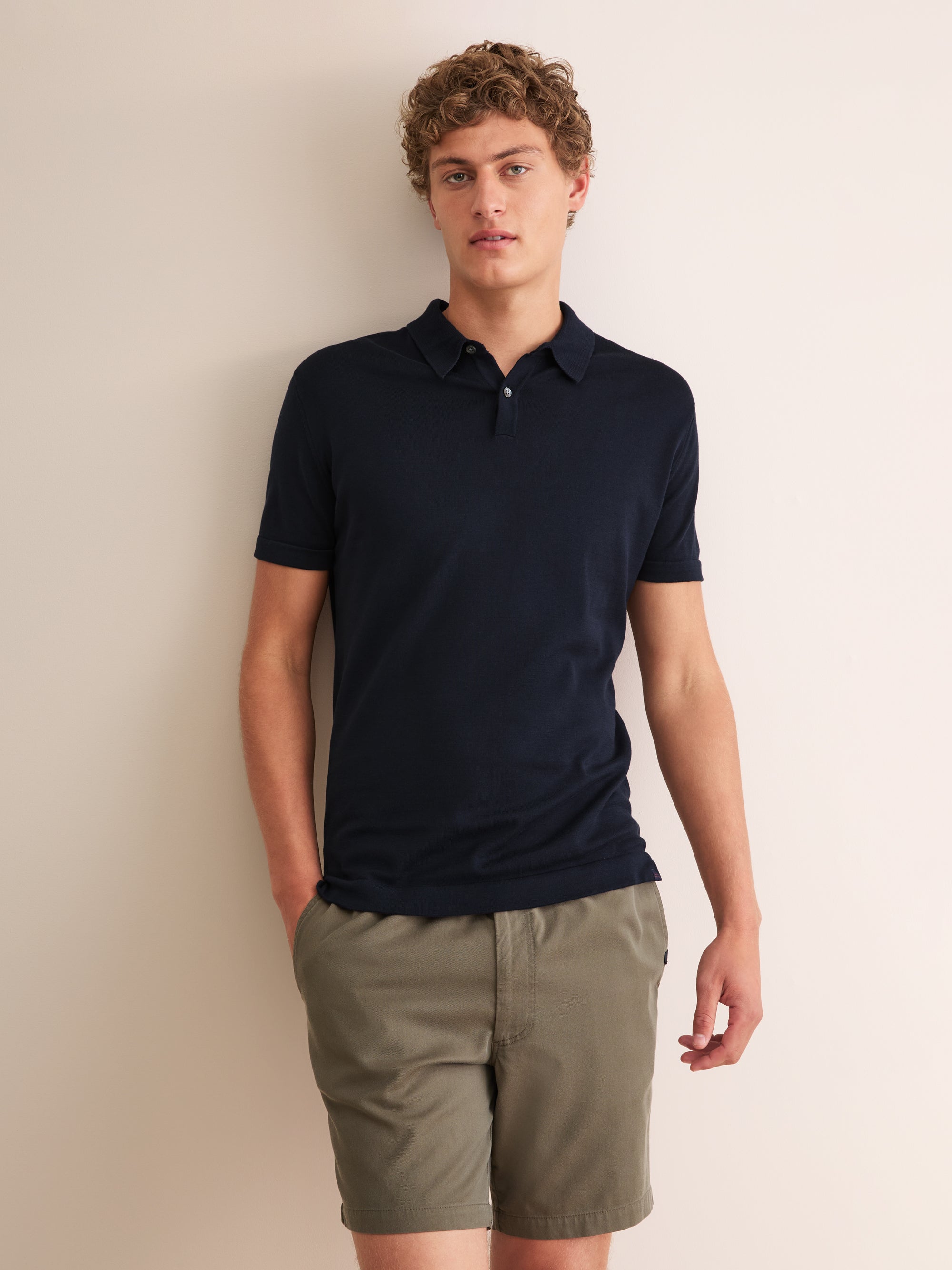 Men's Polo Shirt Jacob Sea Island Cotton Navy