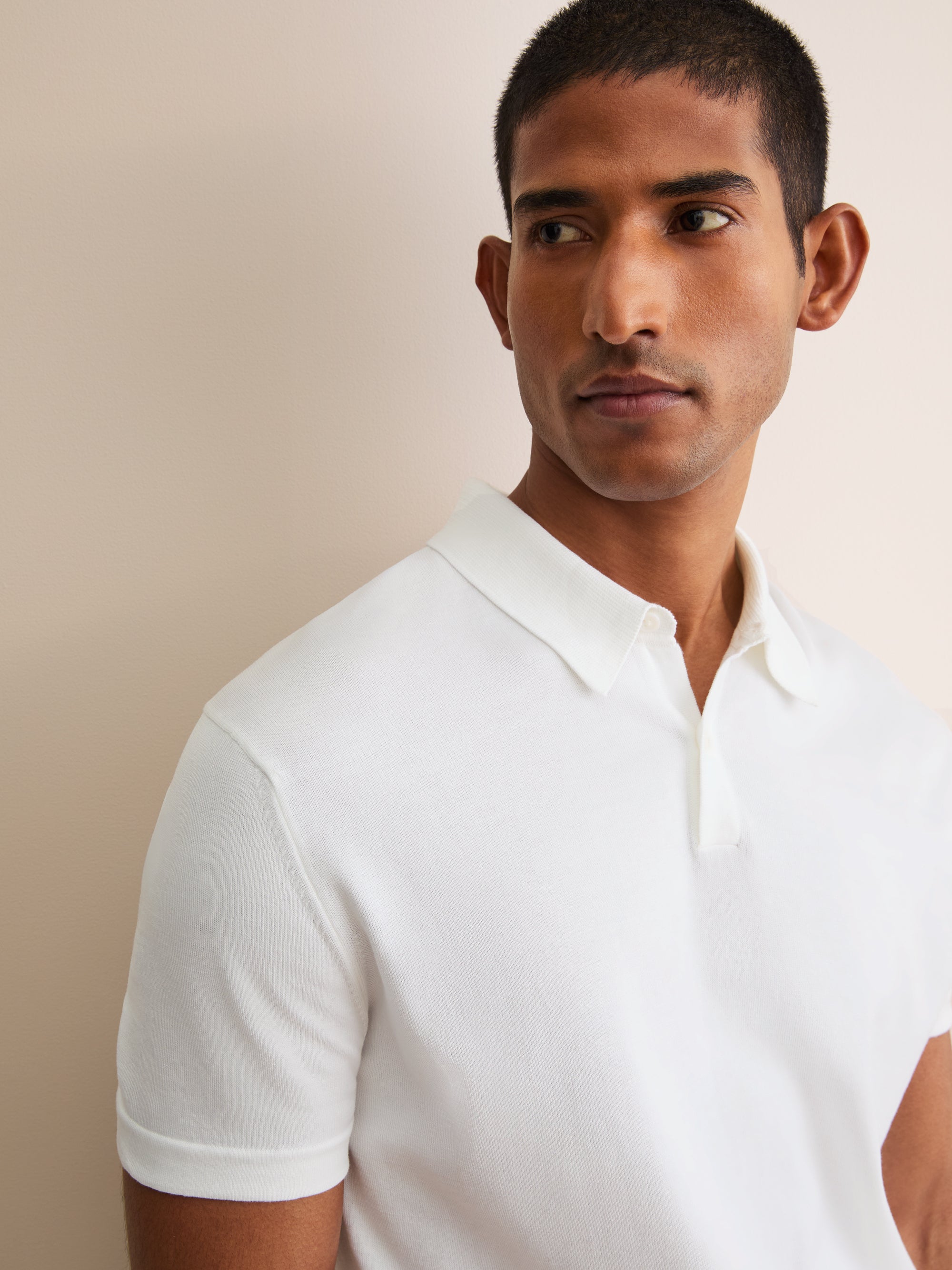 Men's Polo Shirt Jacob Sea Island Cotton White