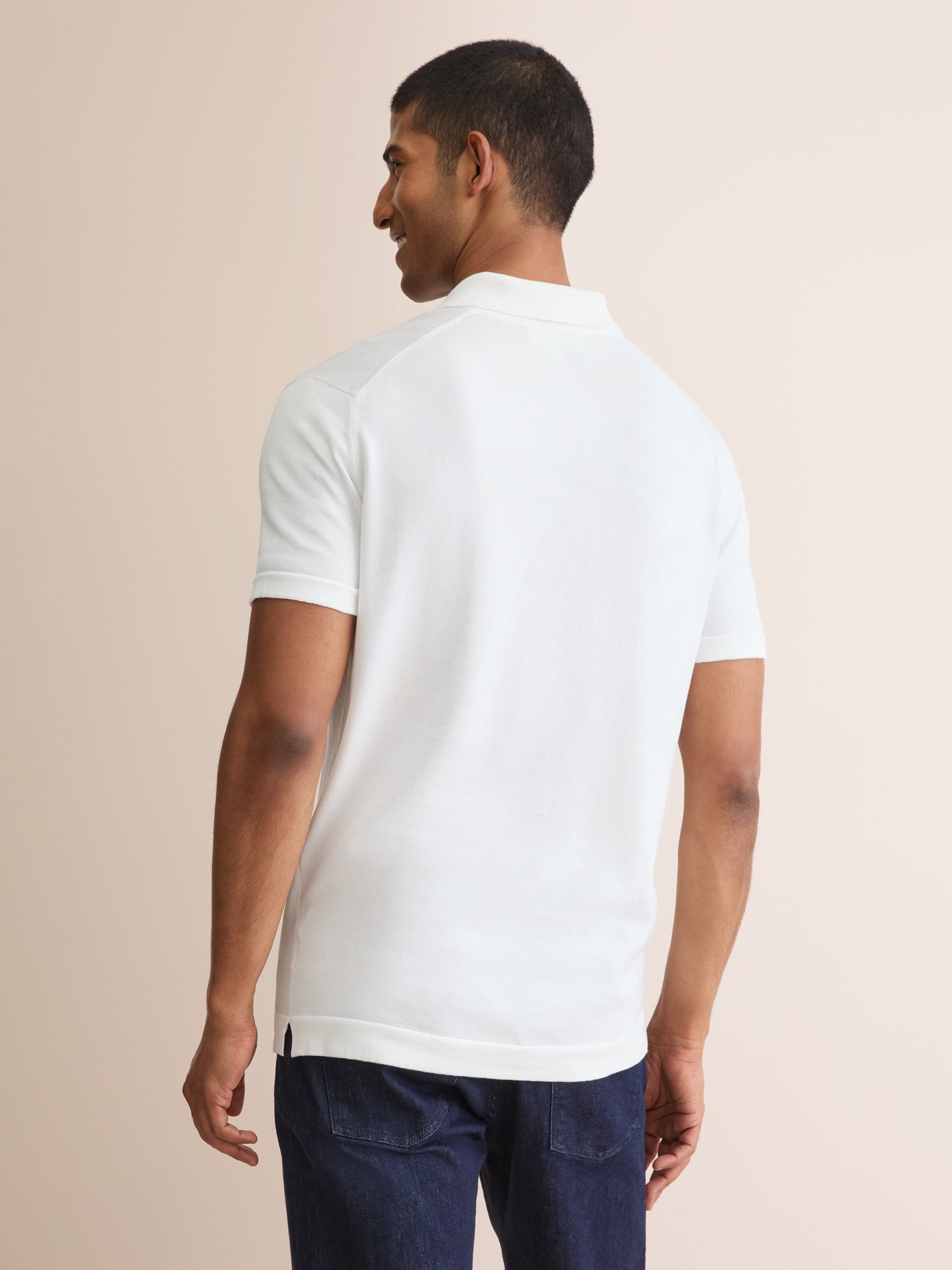 Men's Polo Shirt Jacob Sea Island Cotton White