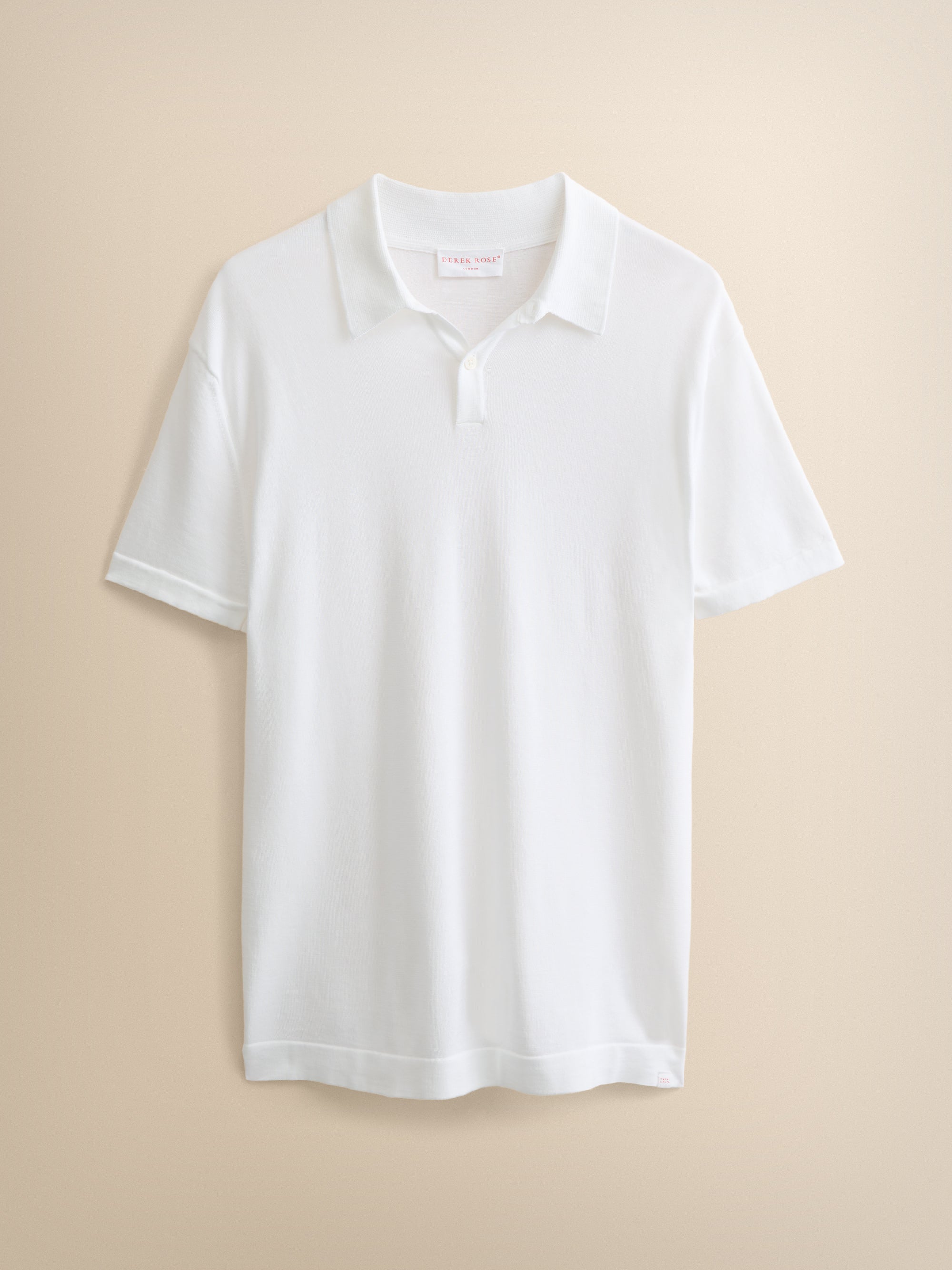 Jacob Sea Island Cotton Polo Shirt White