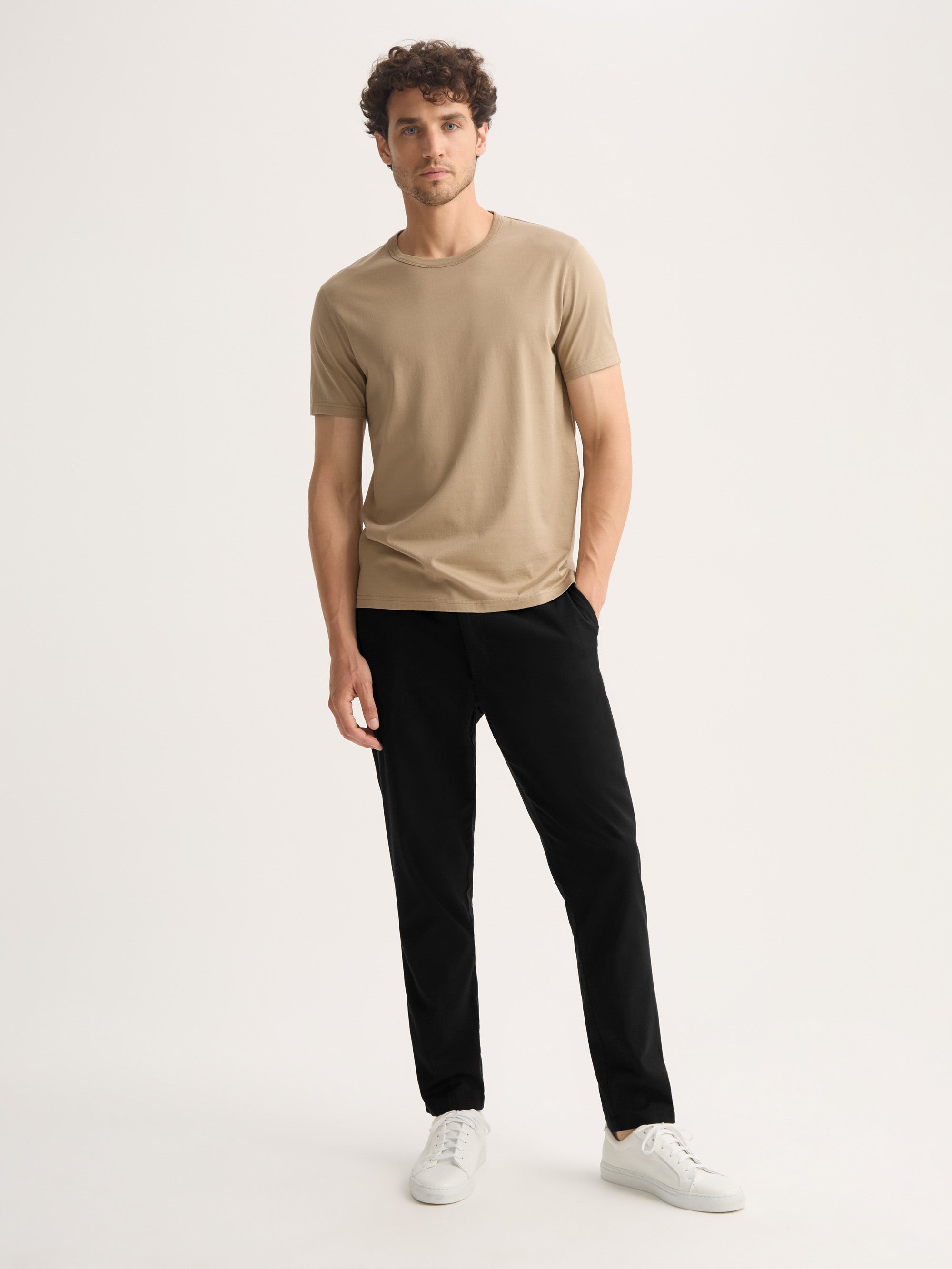 Men's Trousers Harris Lyocell Cotton Black