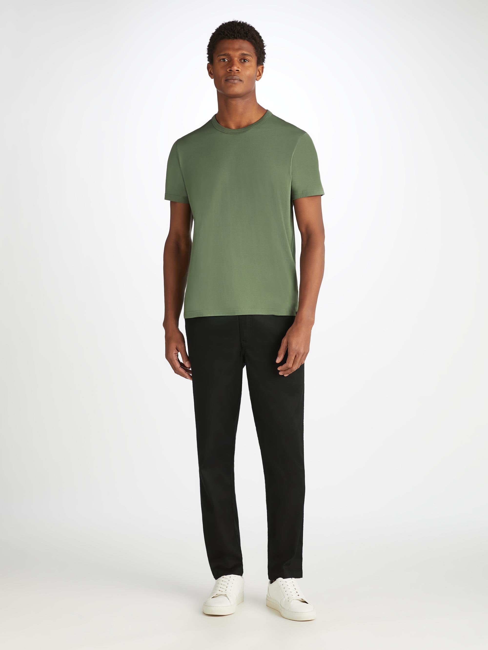Men&rsquo;s Trousers Harris Lyocell Cotton Black