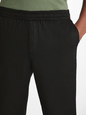 Men's Trousers Harris Lyocell Cotton Black