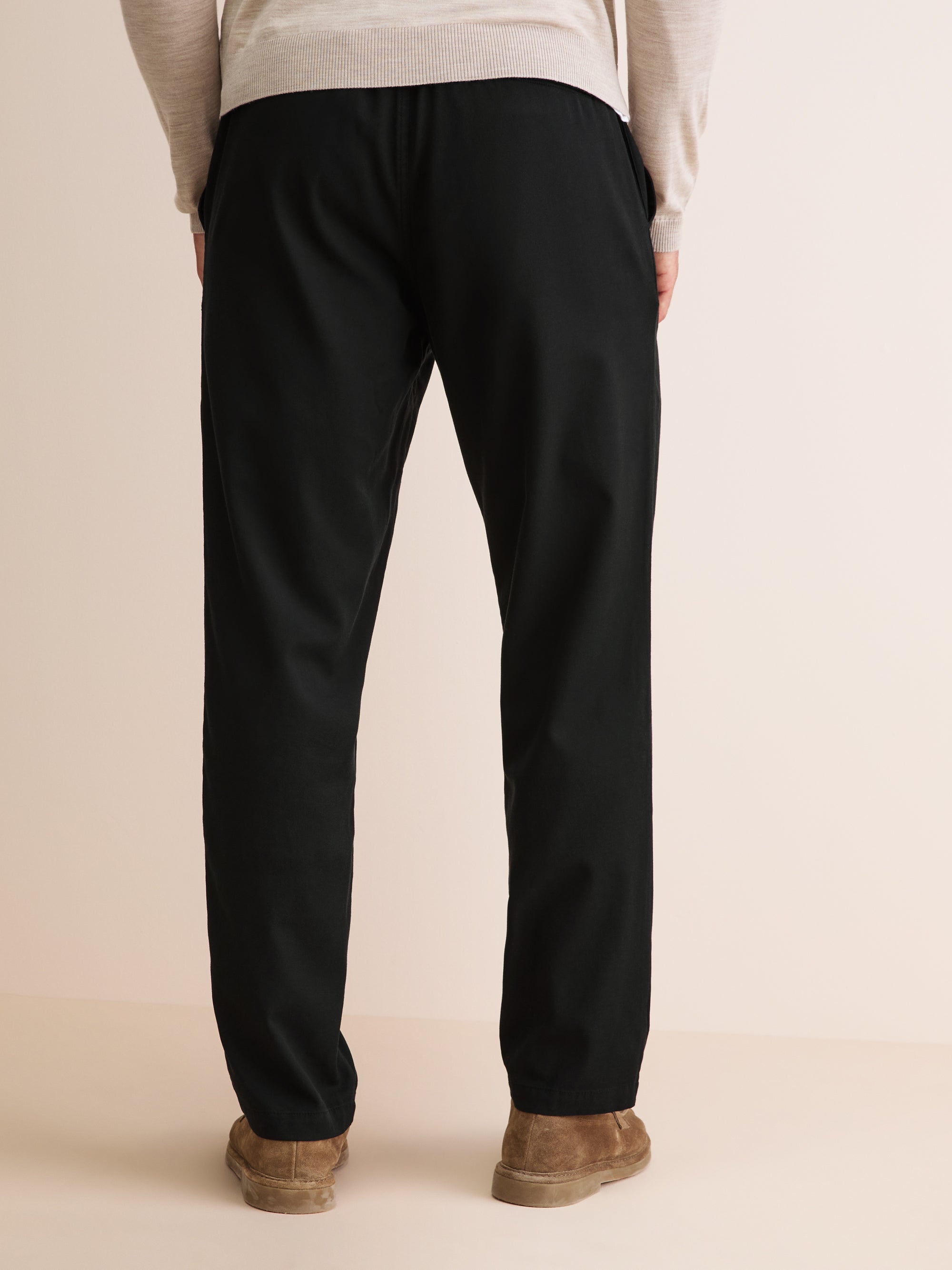 Men's Trousers Harris Lyocell Cotton Black