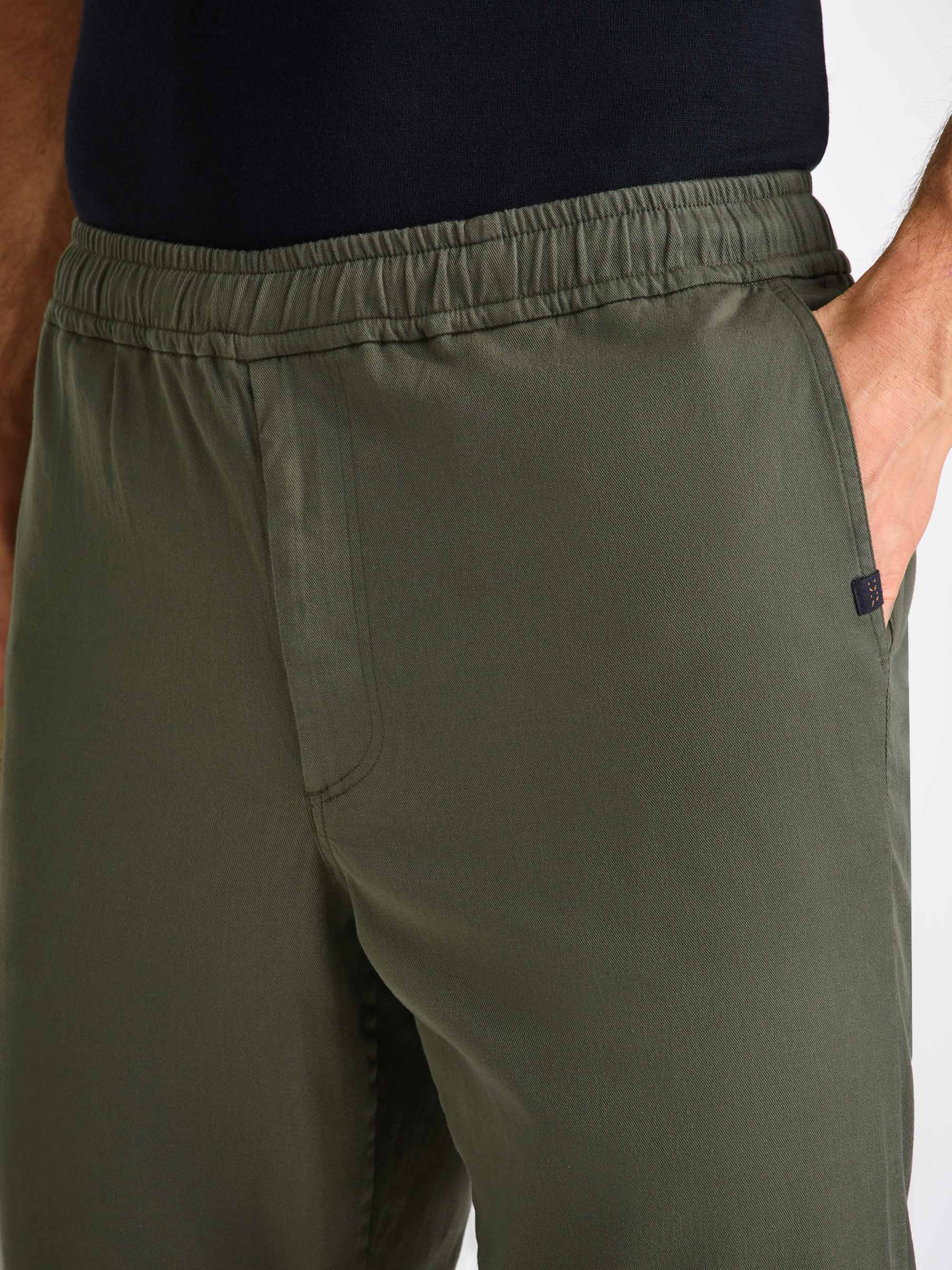 Men's Trousers Harris Lyocell Cotton Khaki