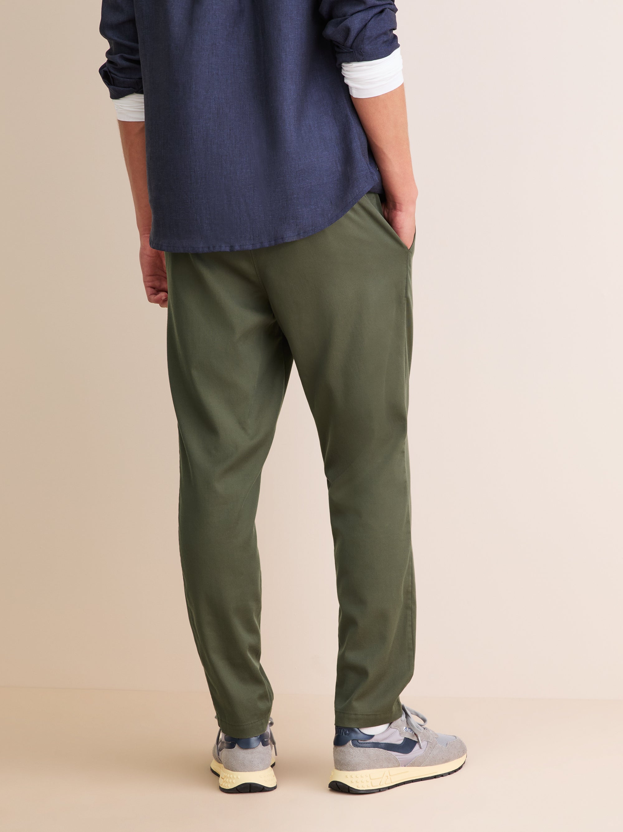 Men's Pants Harris Lyocell Cotton Khaki
