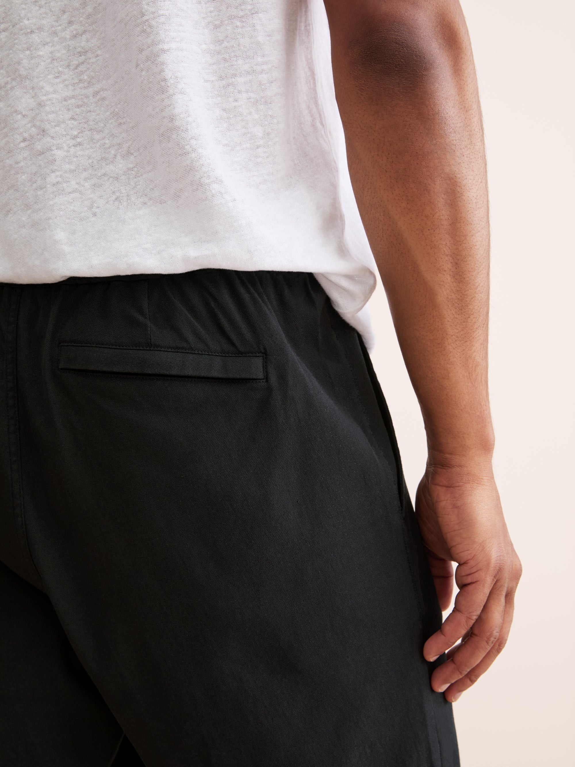 Men's Shorts Harris Lyocell Cotton Black