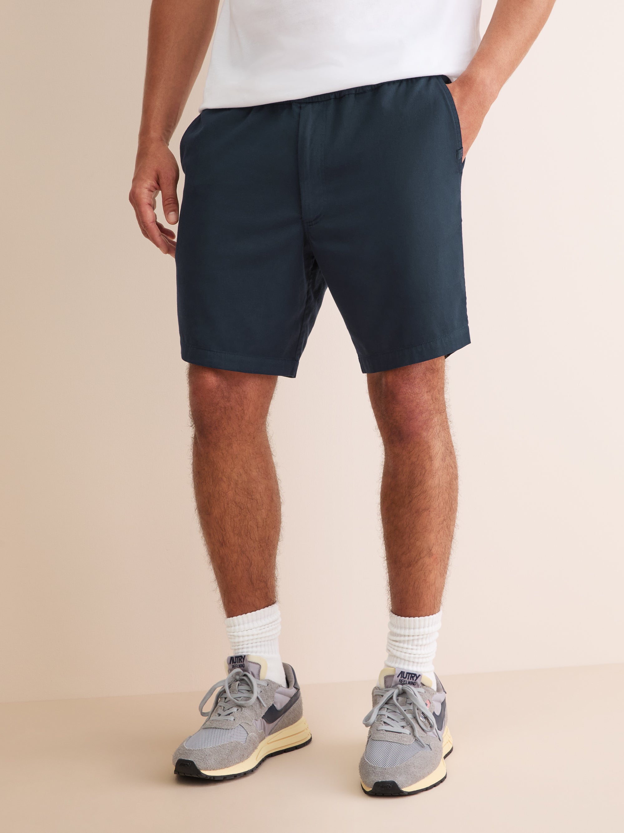 Men's Shorts Harris Lyocell Cotton Navy