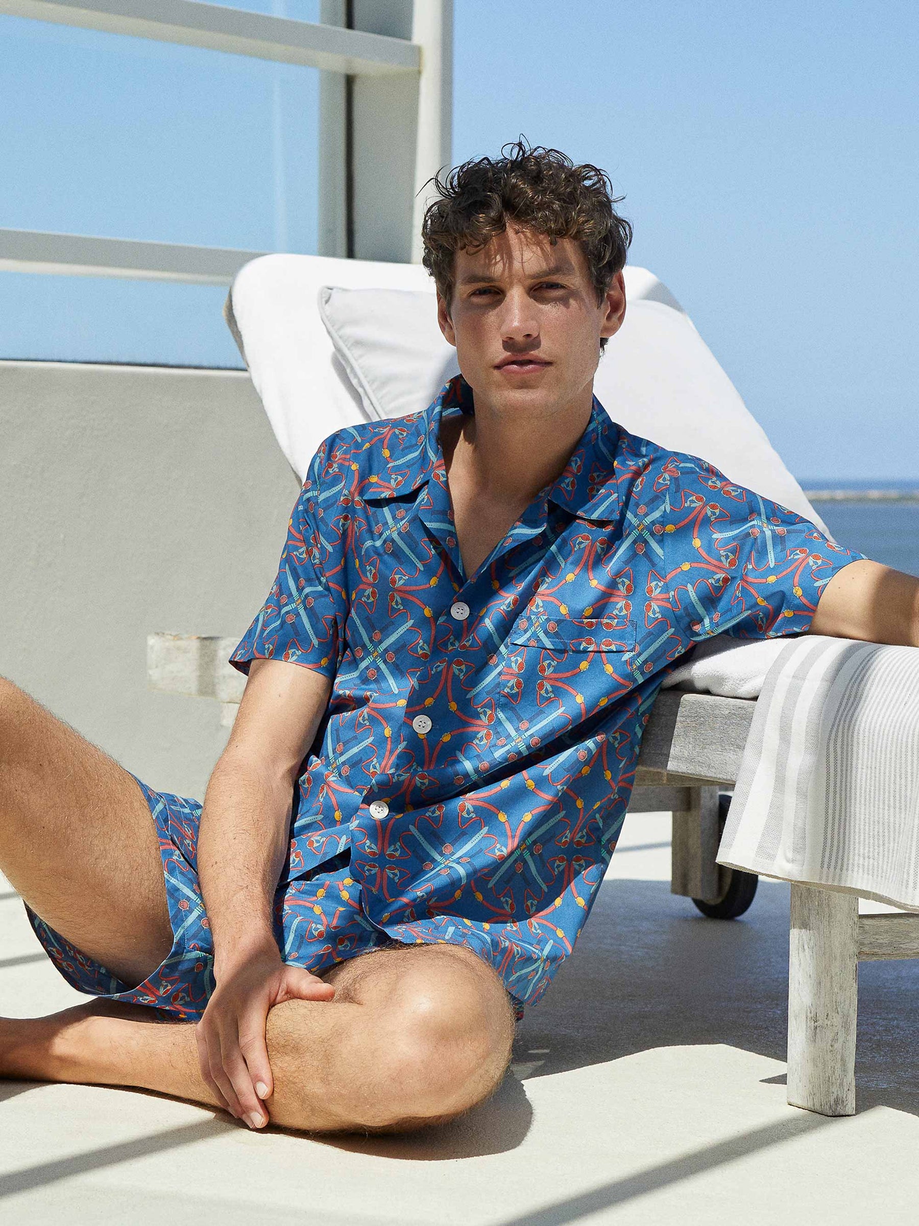 Men's Short Pyjamas Ledbury 64 Cotton Batiste Multi
