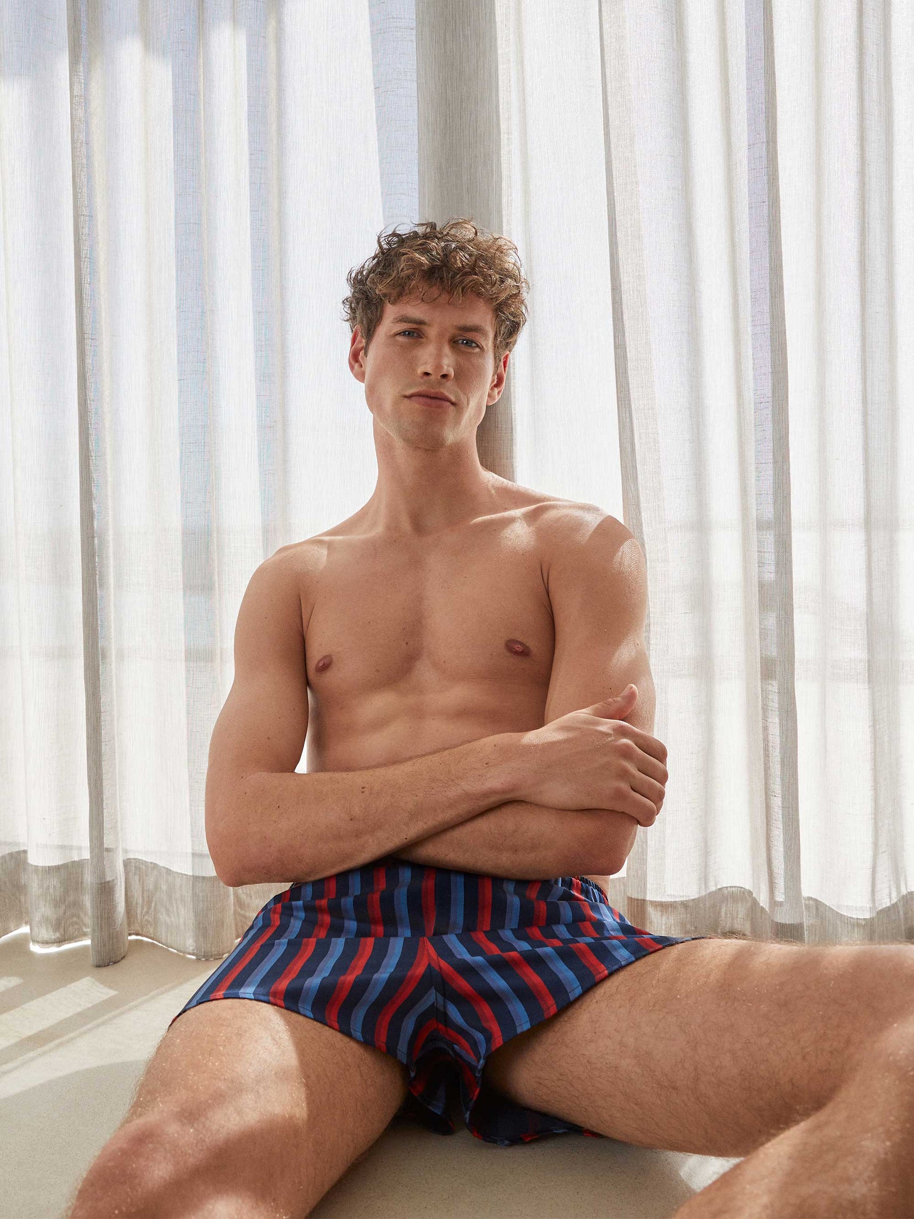 Men's Modern Fit Boxers Wellington 55 Cotton Multi