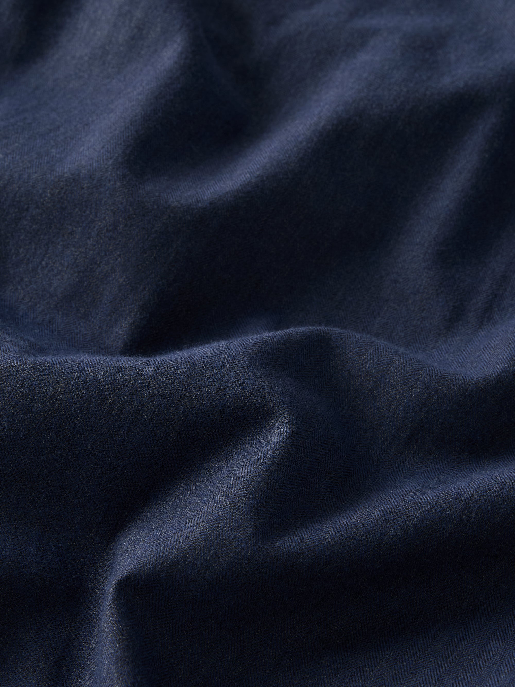 Balmoral Brushed Cotton Pajamas Washed Navy