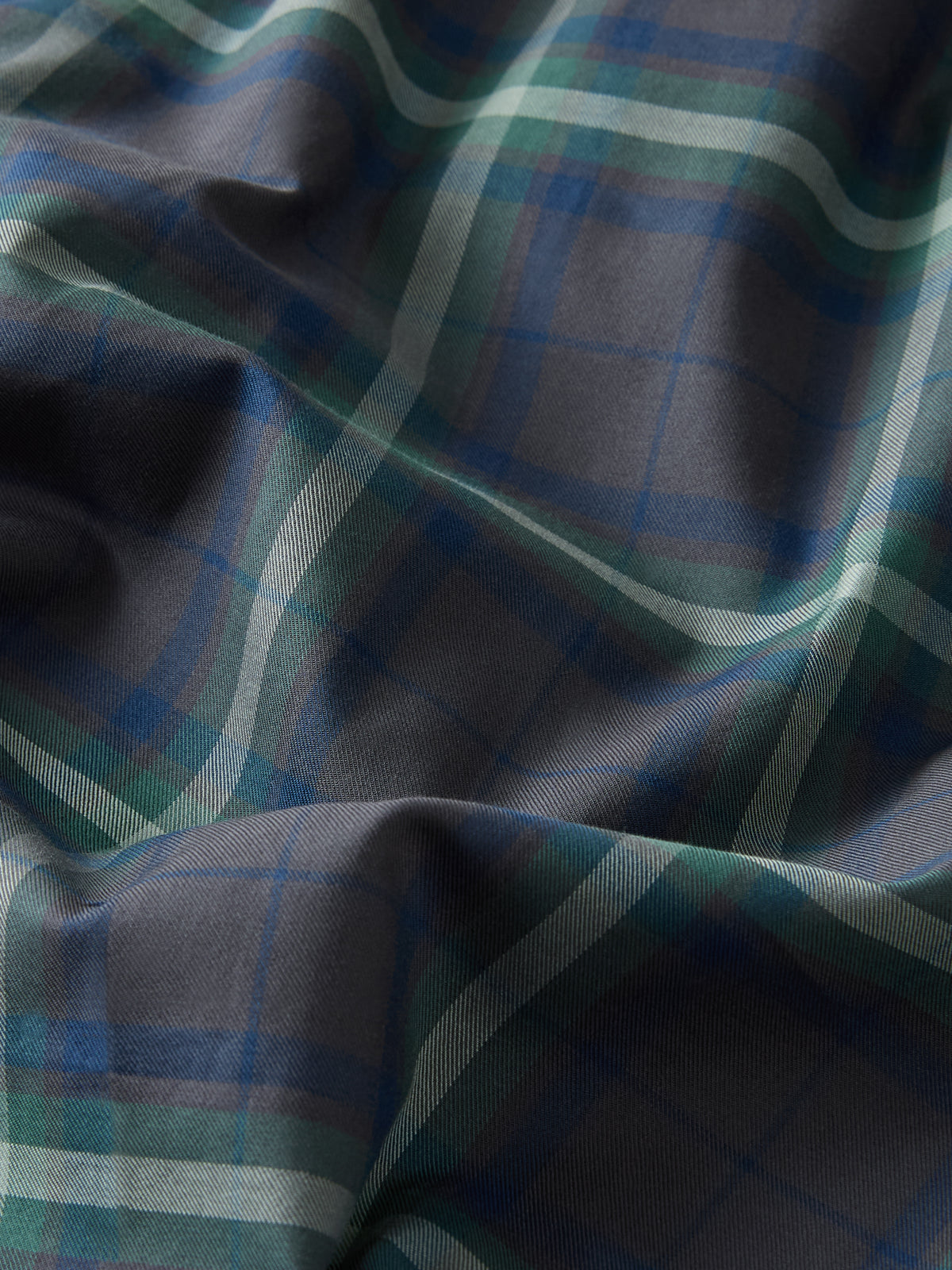 Barker Cotton Lounge Trousers Charcoal & Green Check