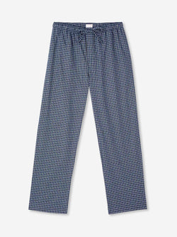 Men's Lounge Trousers Braemar 32 Brushed Cotton Navy