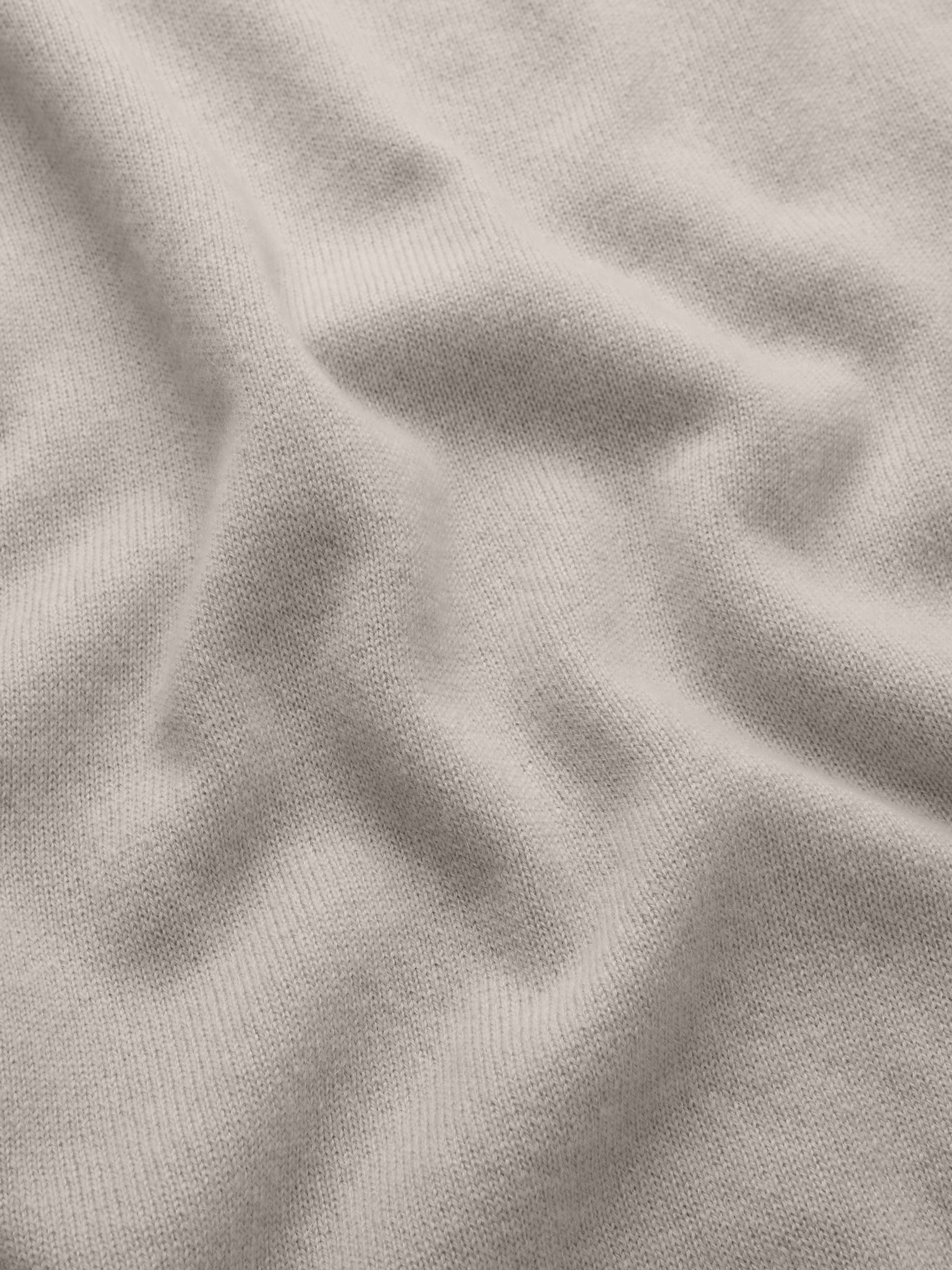 Finley Cashmere Half-Zip Sweater Ash Grey