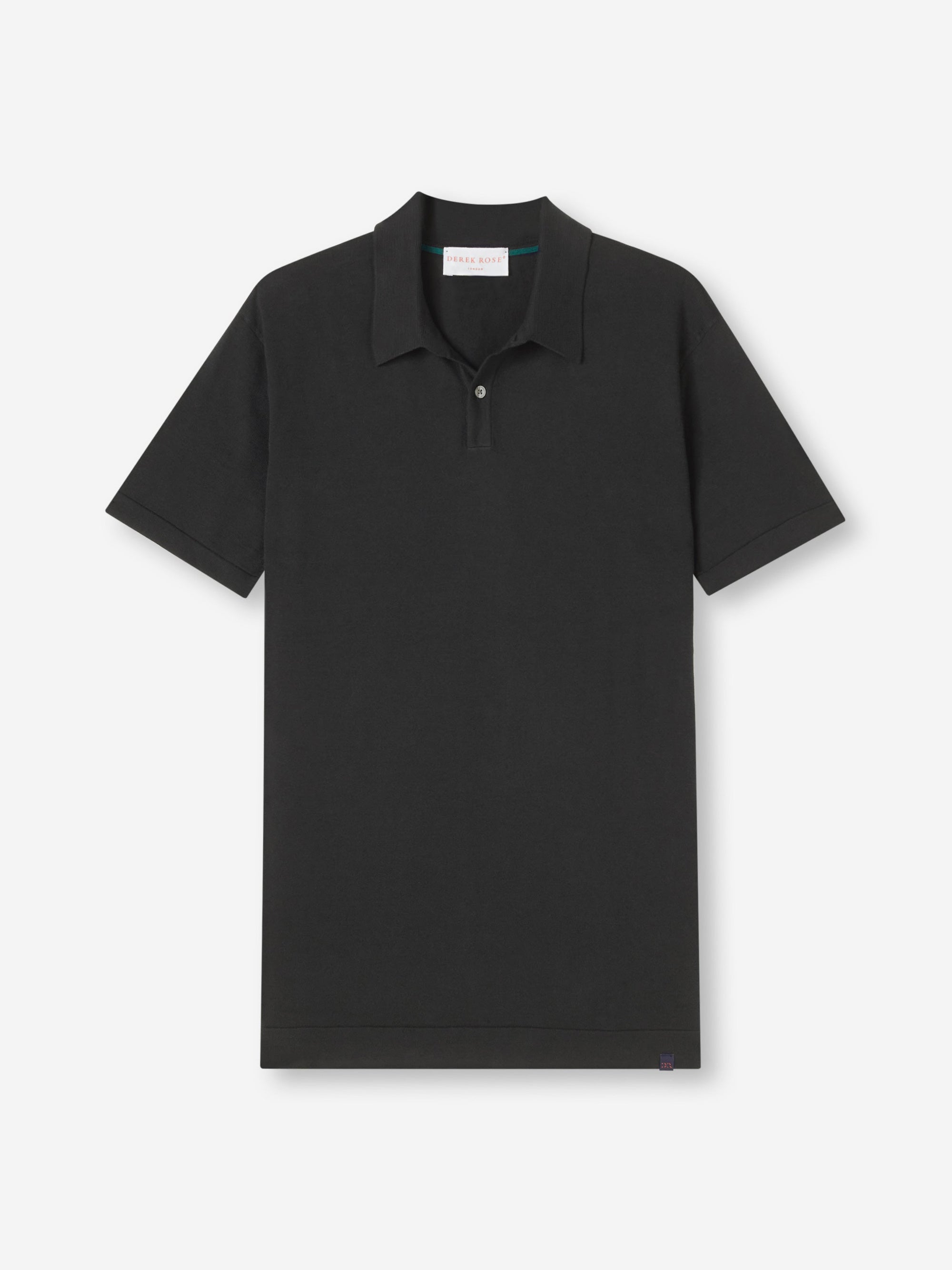 Men's Polo Shirt Jacob Sea Island Cotton Black