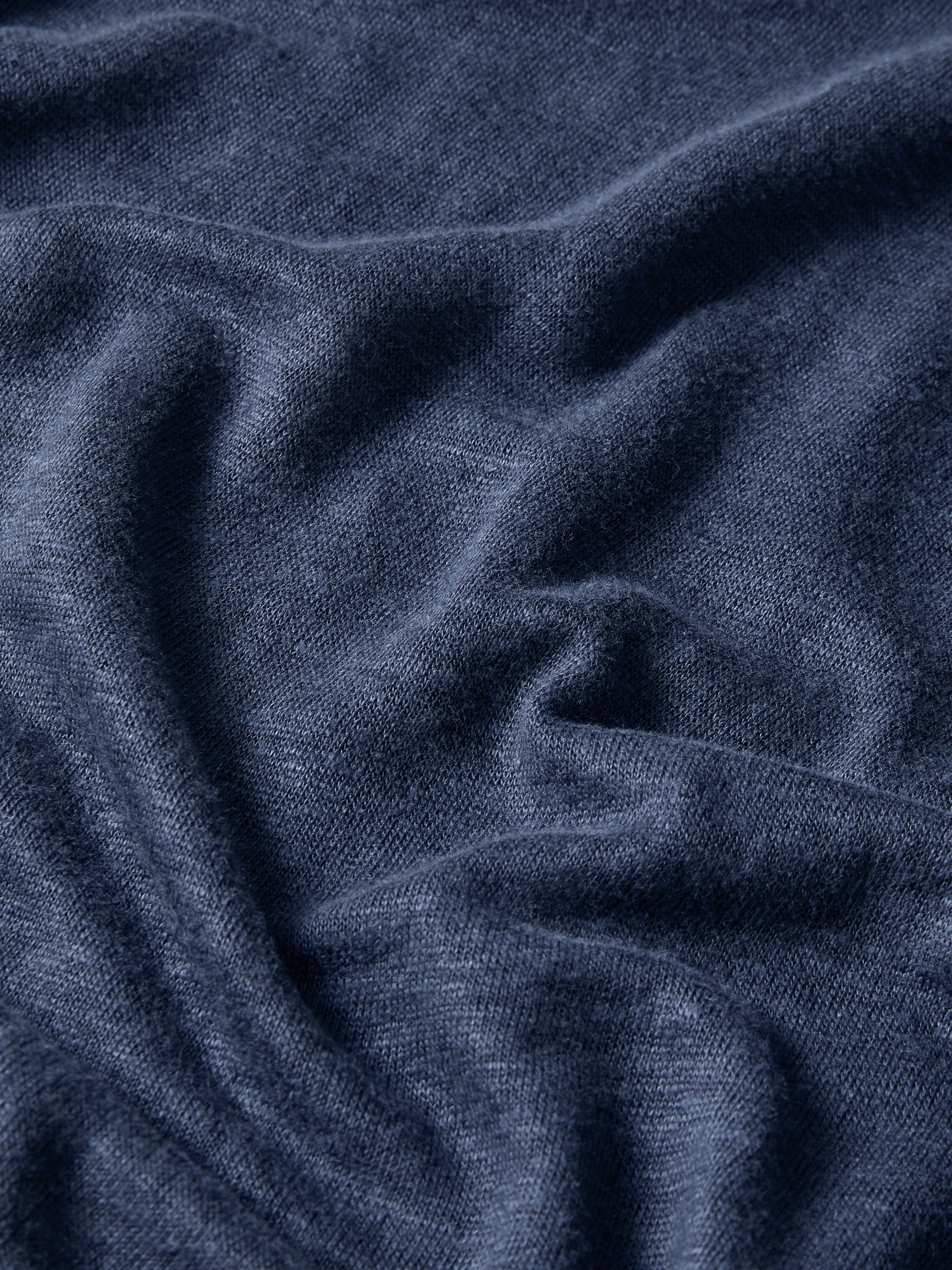 Jordan Linen V-Neck T-Shirt Navy Blue