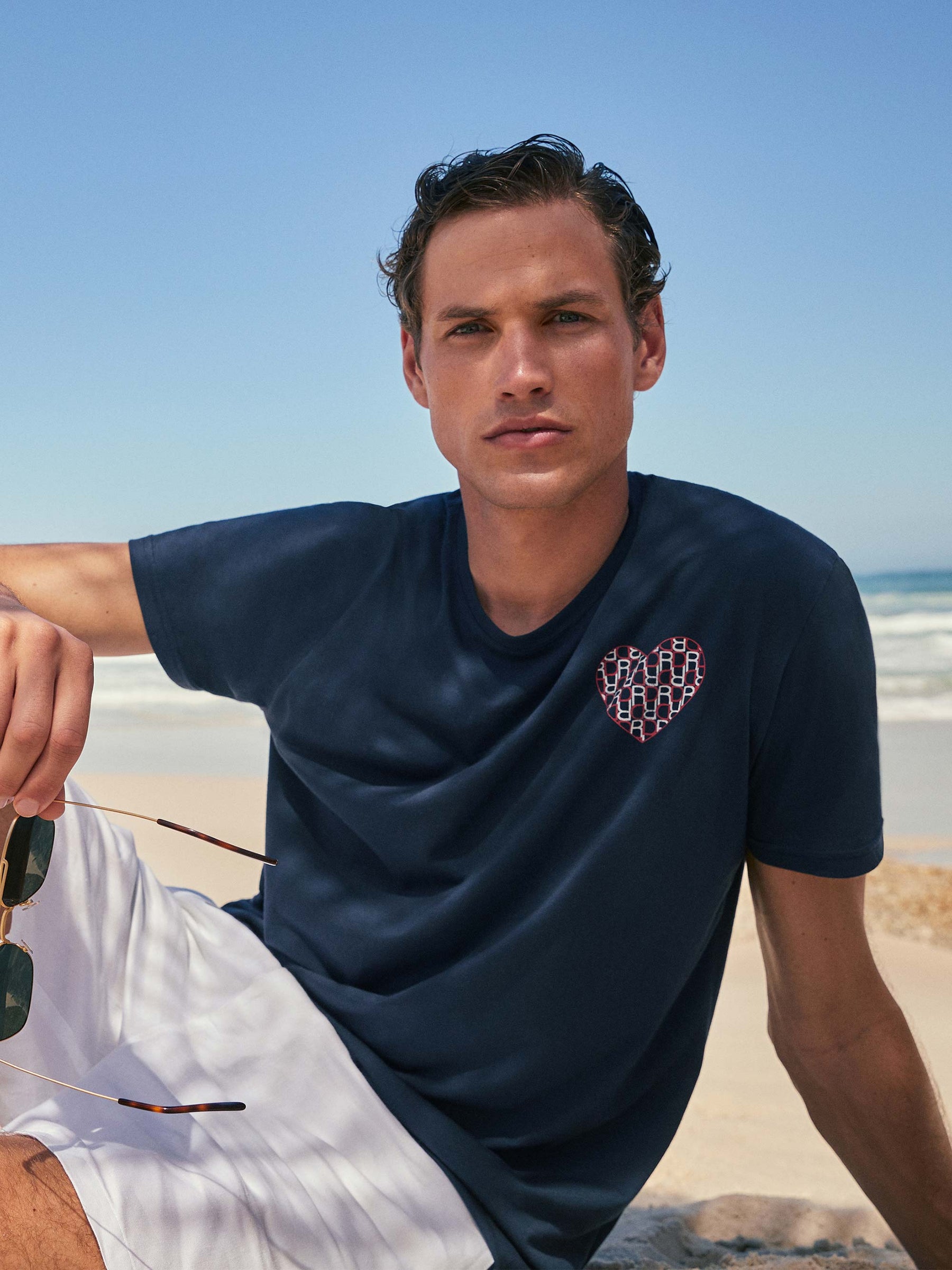 Men's T-Shirt Ripley 15 Pima Cotton Navy