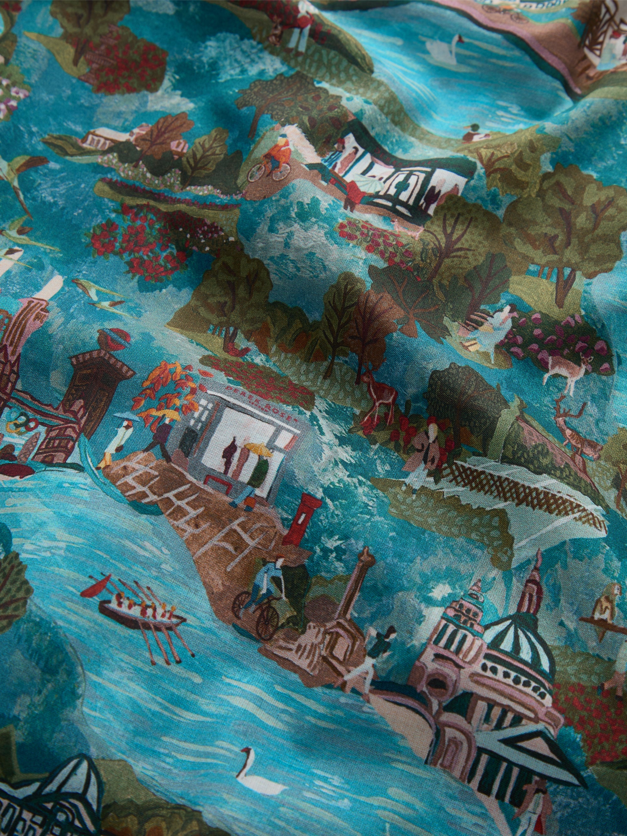 Men's Short Pyjamas London Scenic Print Multi