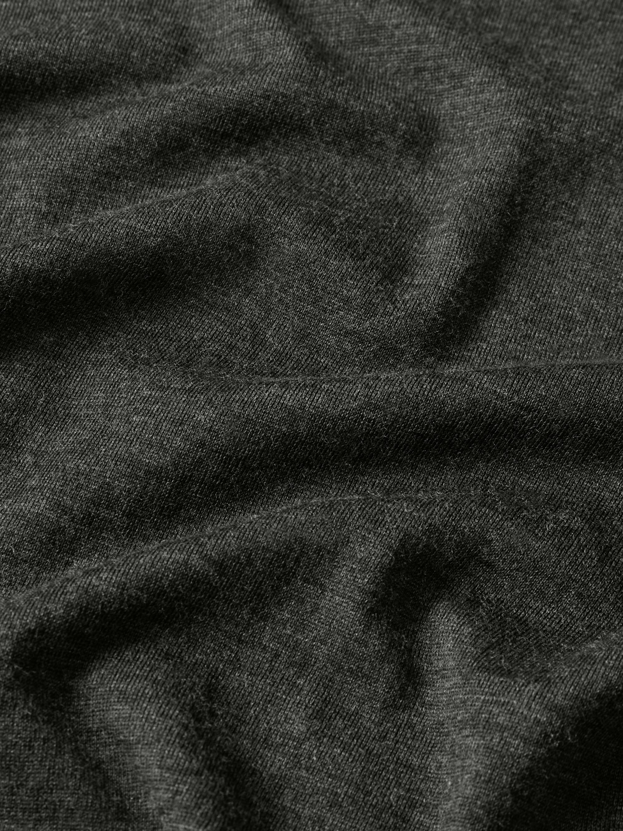Orson Superfine Merino Wool Polo Shirt Charcoal Grey