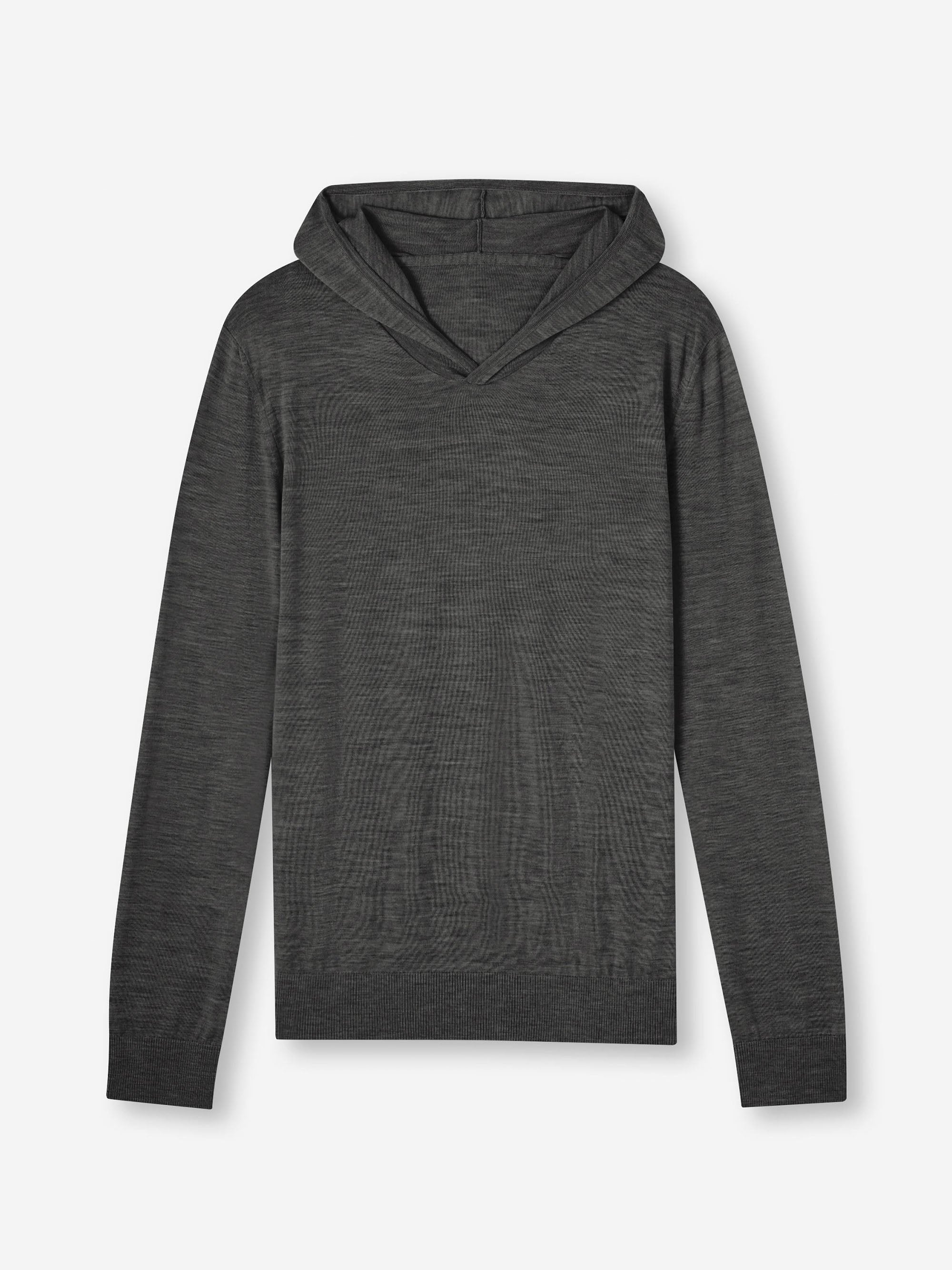 Men's Hoodie Orson Merino Wool Charcoal