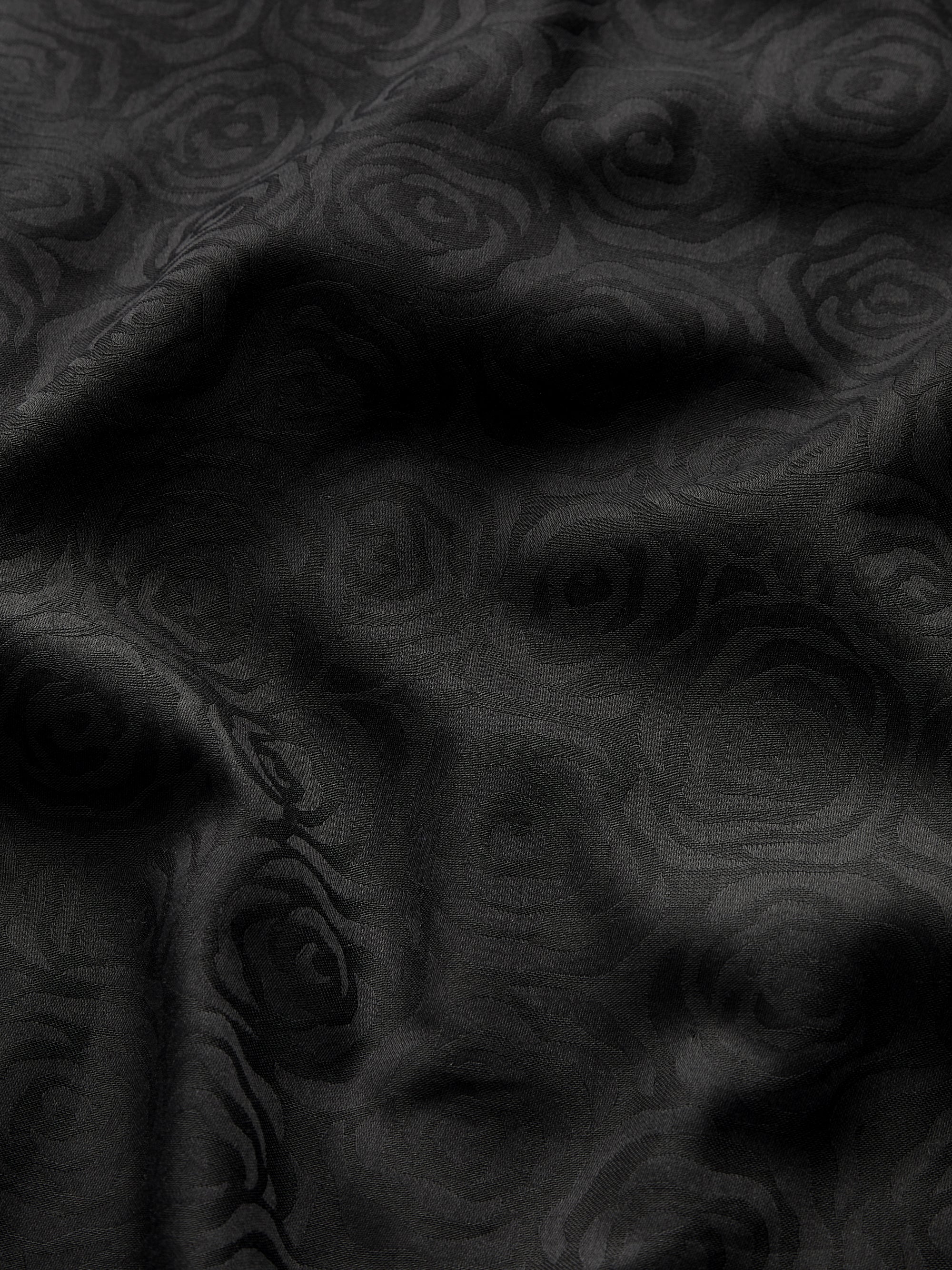 Men's Dressing Gown Paris Cotton Jacquard Black Rose