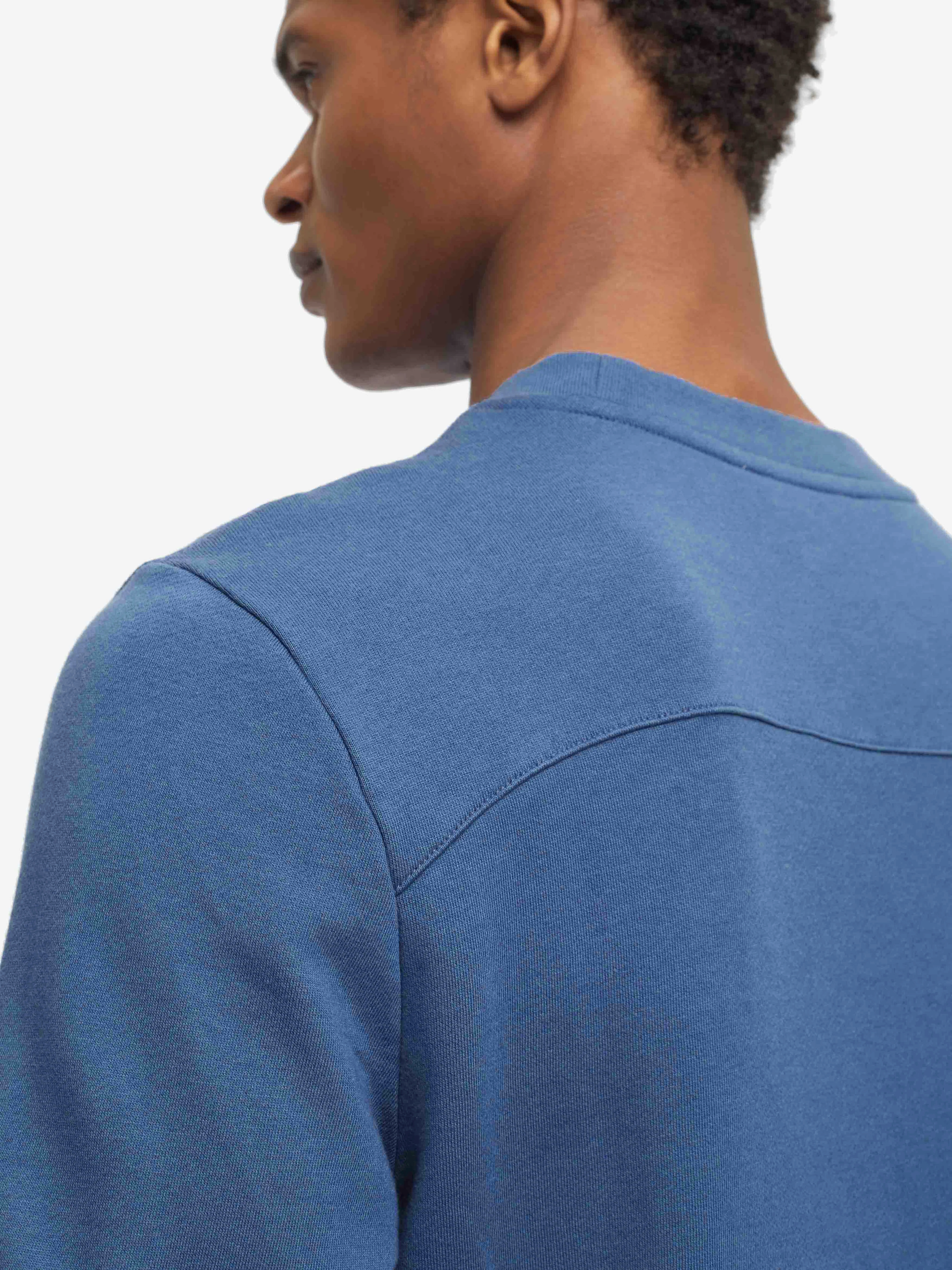 Men's Sweatshirt Quinn Cotton Modal Storm Blue