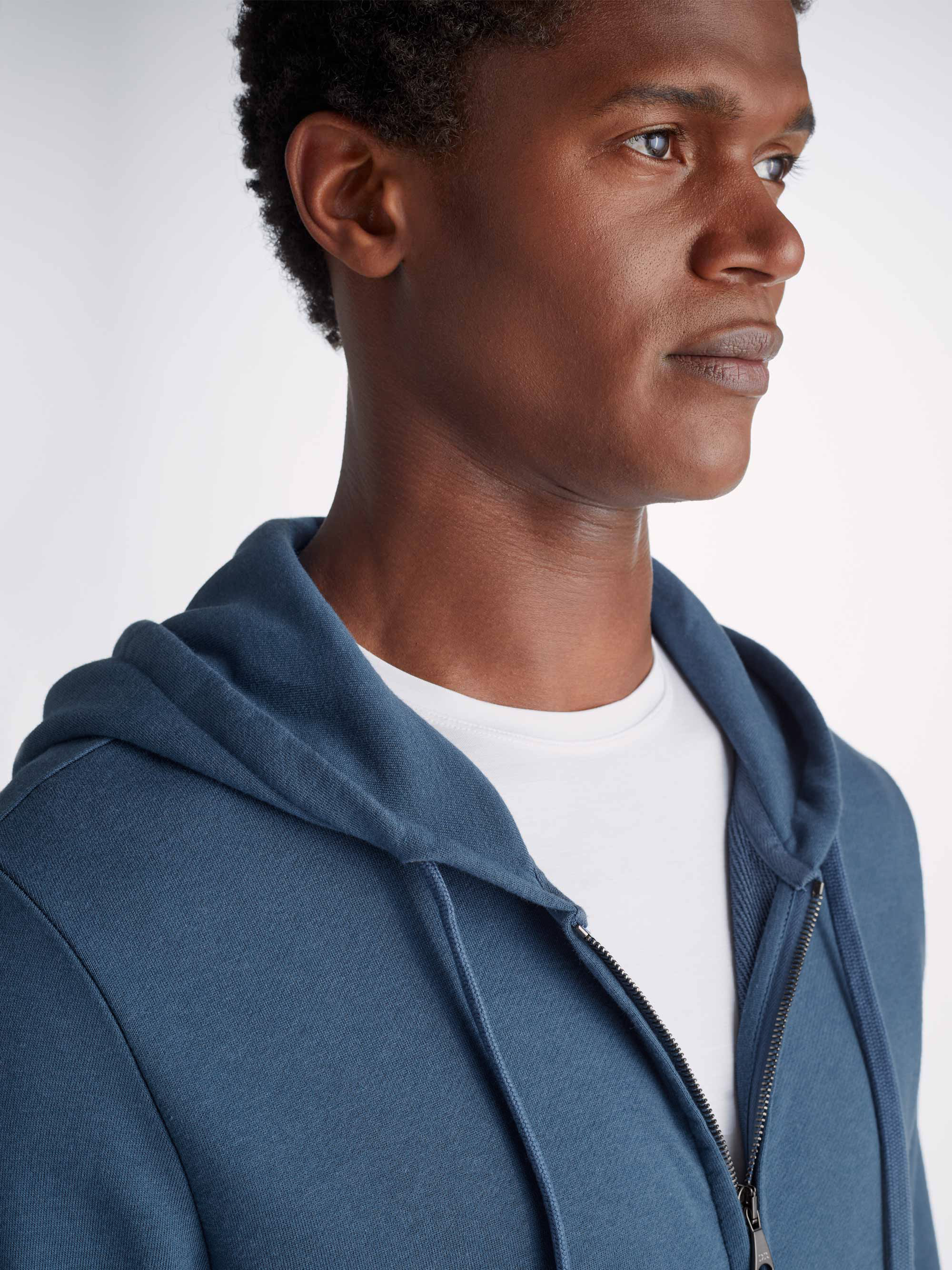 Men's Hoodie Quinn Cotton Modal Denim