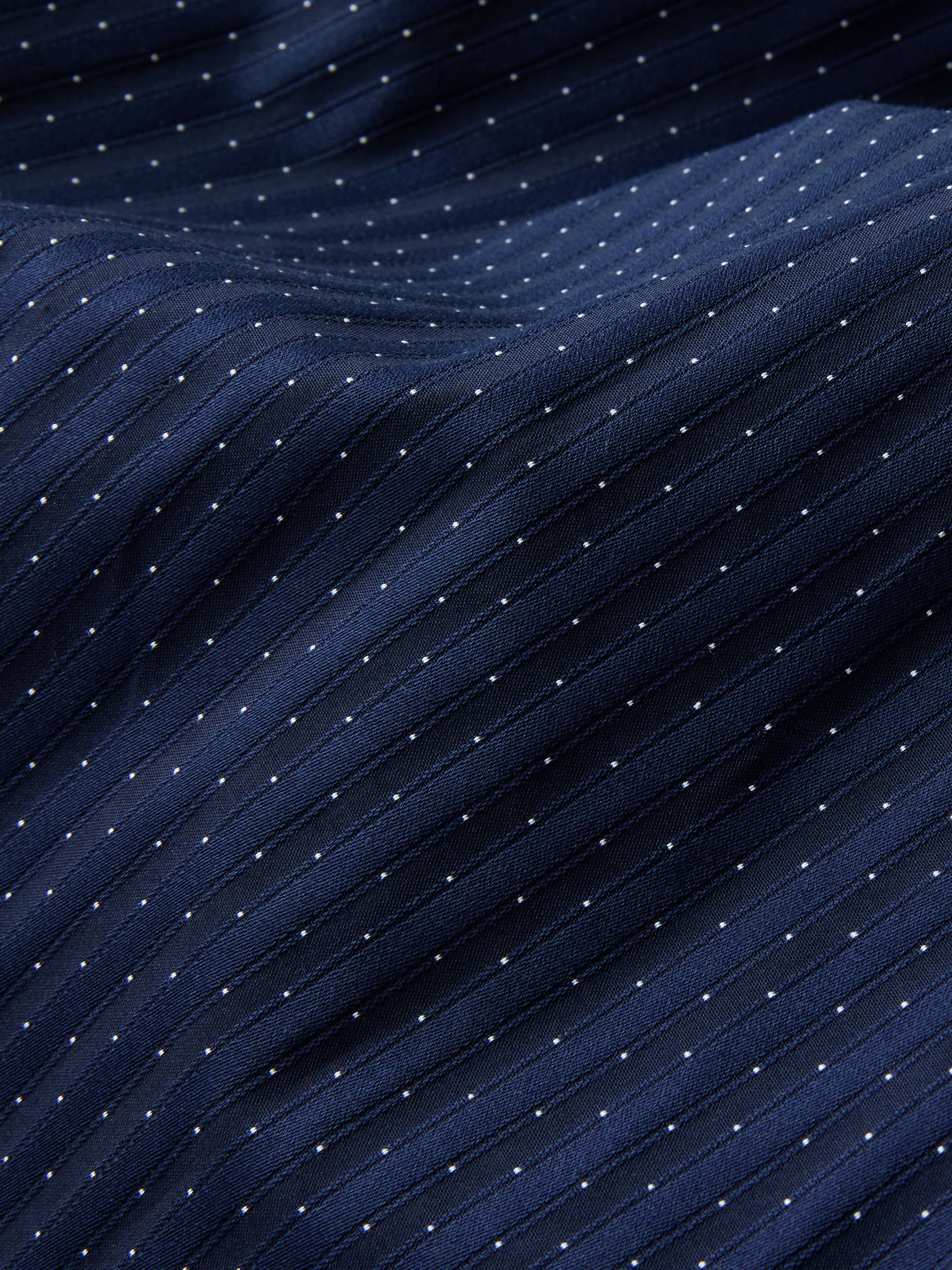 Royal Cotton Pyjamas Navy Blue Pin Dot Stripe