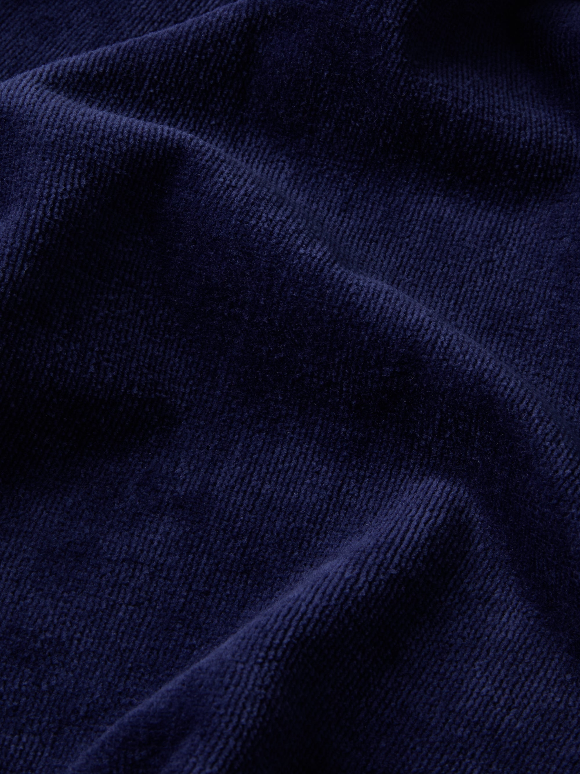 Triton Cotton Velour Bathrobe Navy Blue