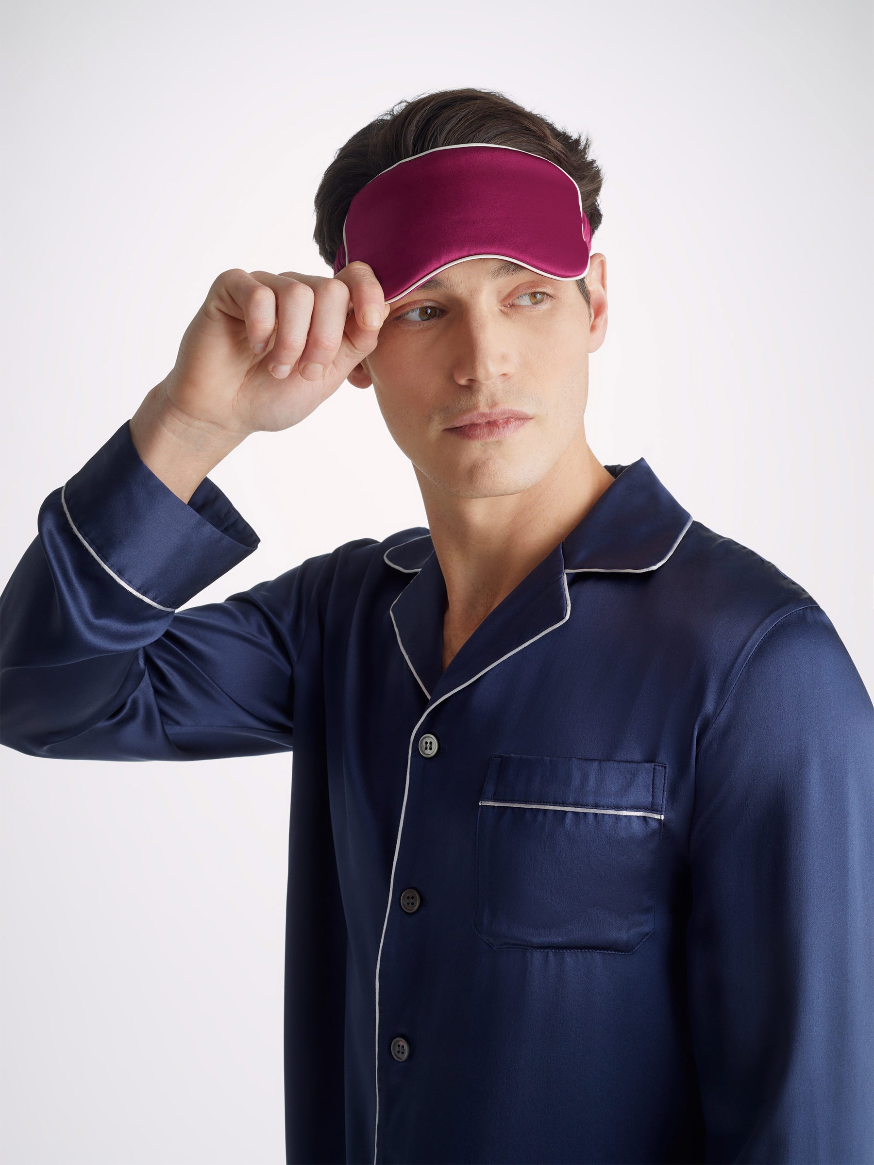 Eye Mask Bailey 2 Silk Satin Berry