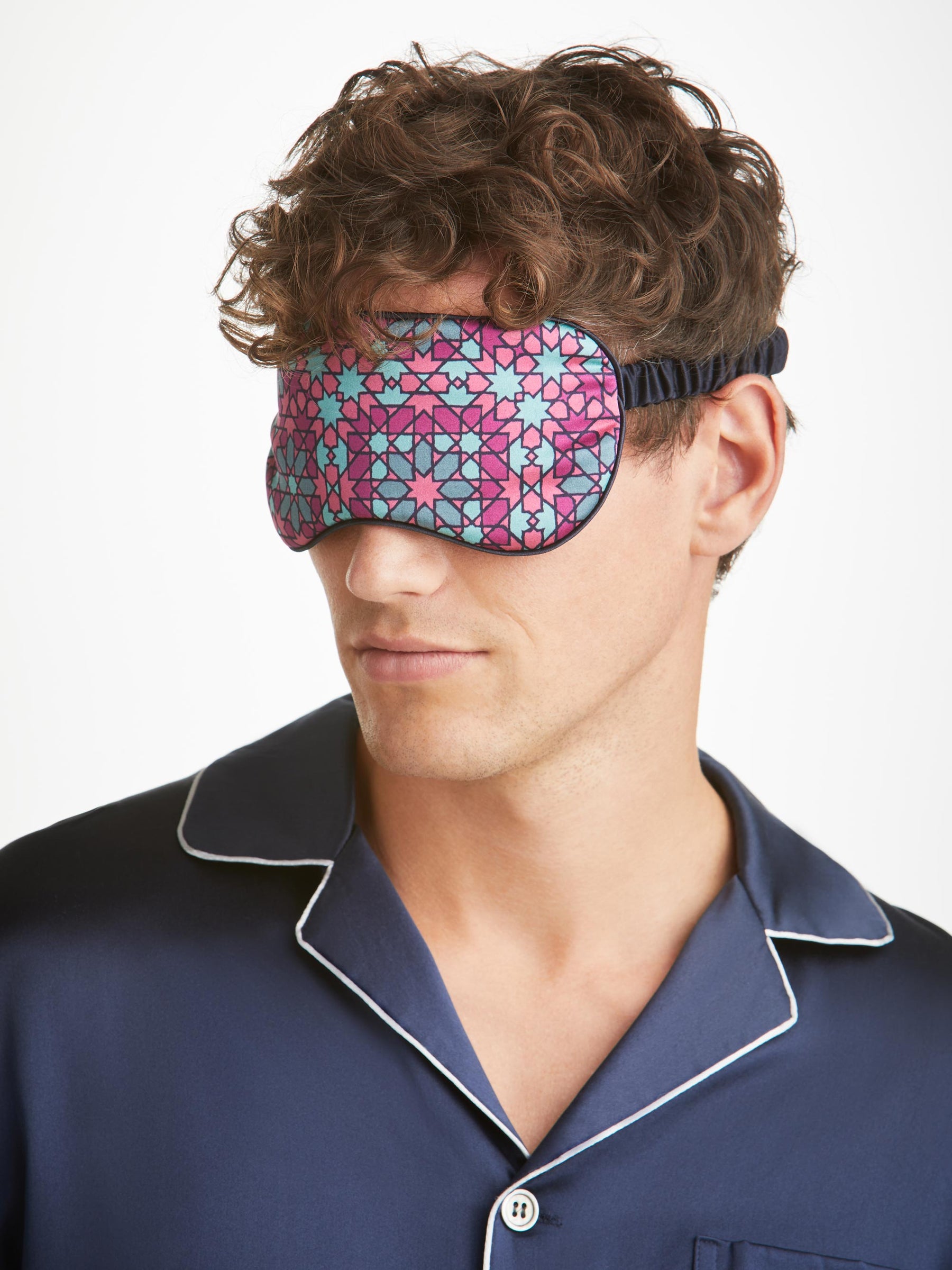 Eye Mask Brindisi 98 Silk Satin Pink