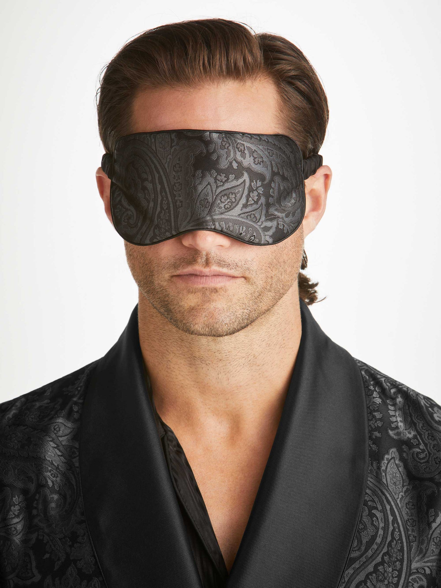 Eye Mask Verona 67 Silk Satin Black