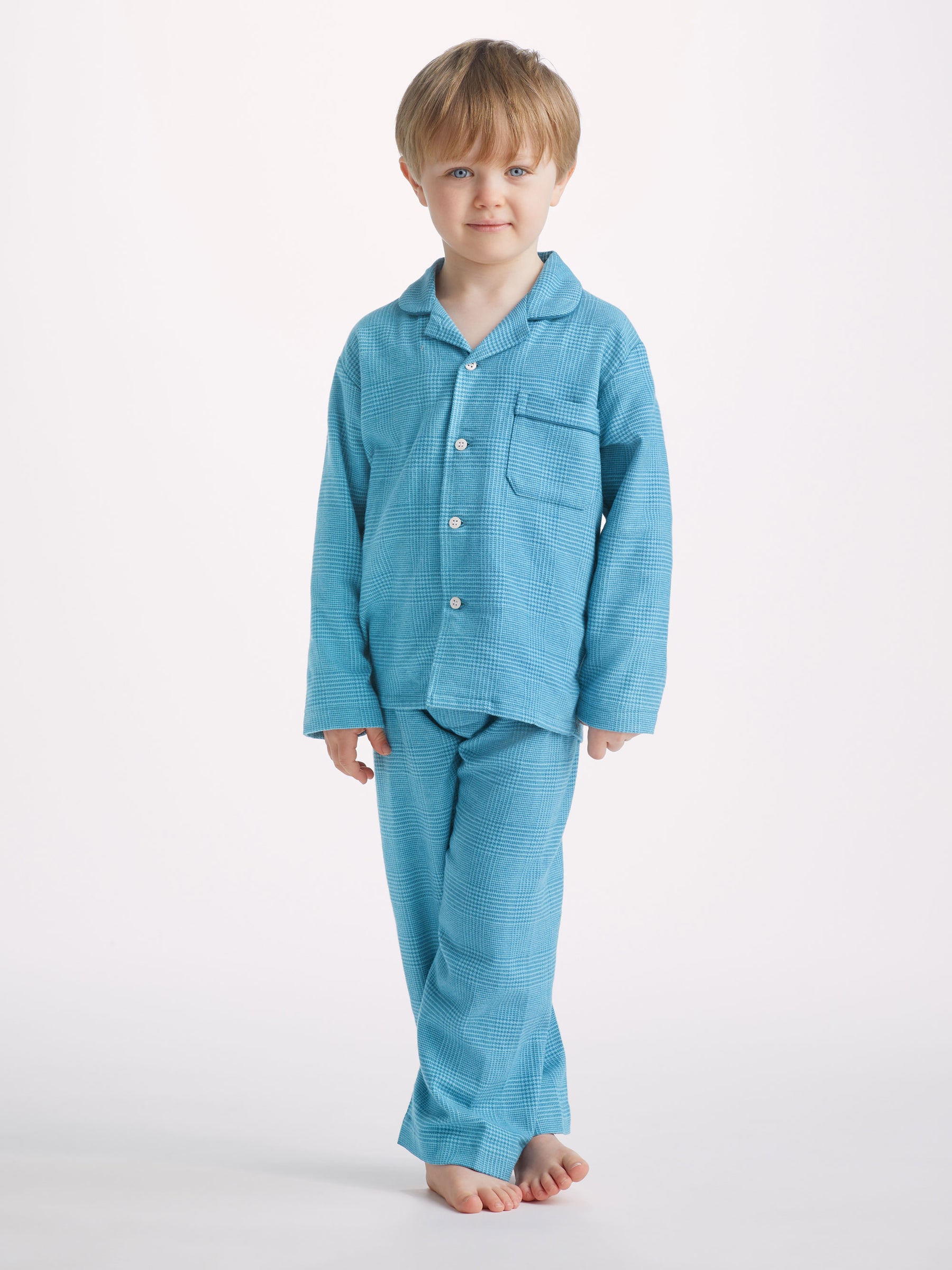 Kids' Pyjamas Kelburn 34 Brushed Cotton Blue