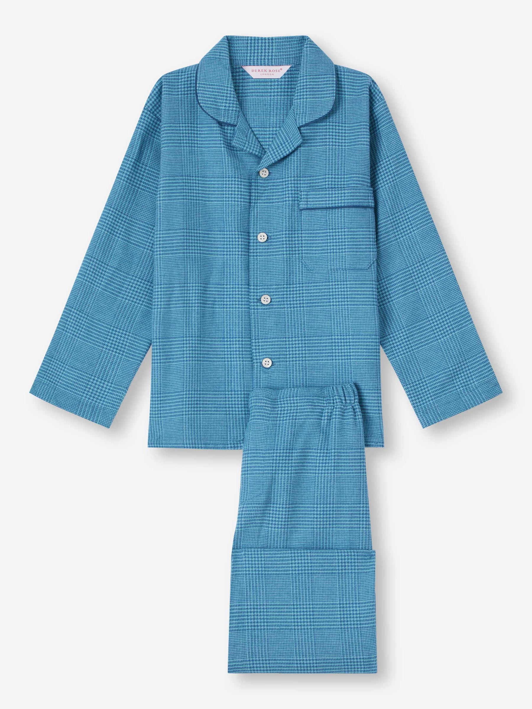Kids' Pyjamas Kelburn 34 Brushed Cotton Blue