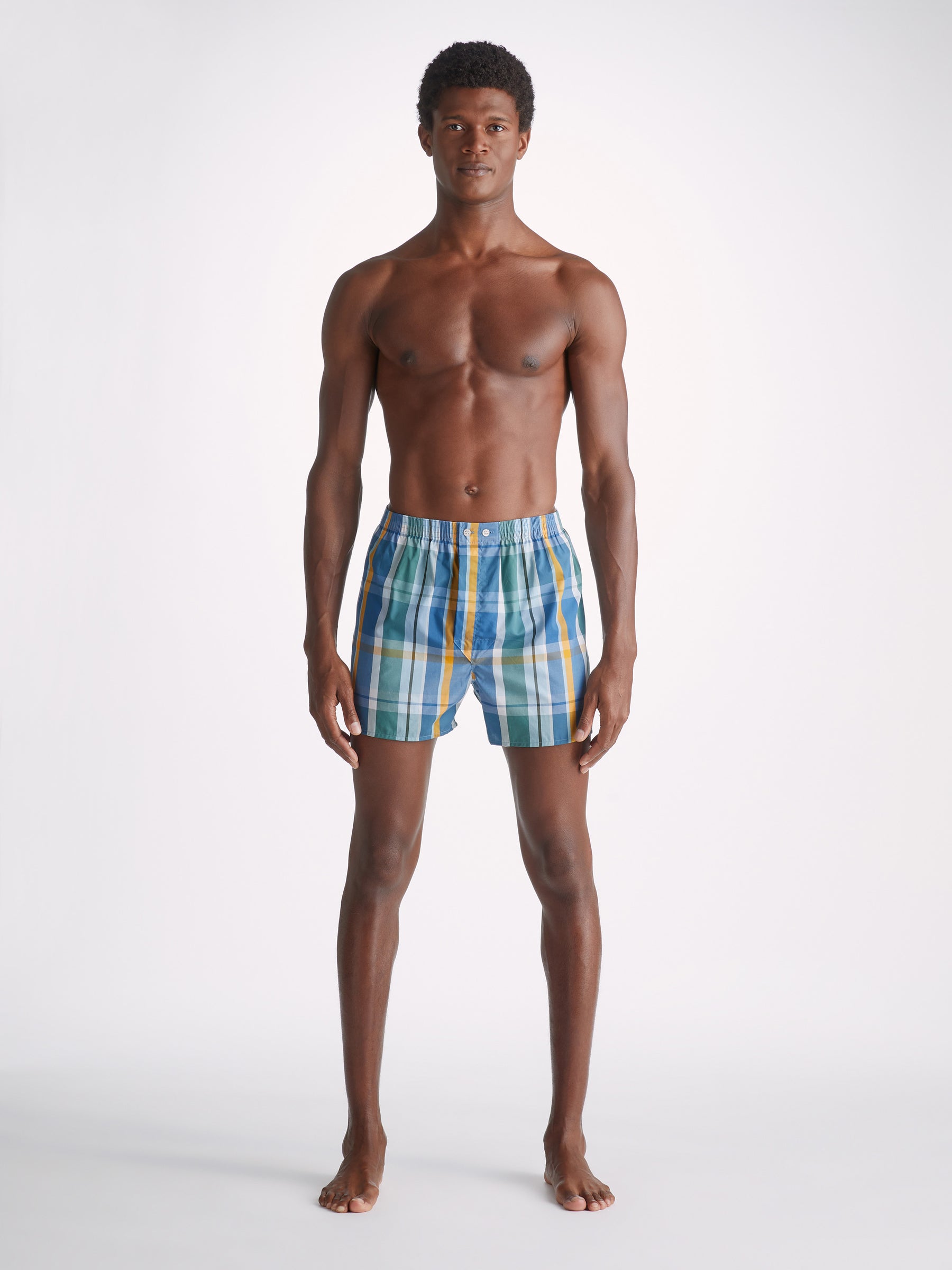 Men's Classic Fit Boxers Barker 35 Cotton Multi
