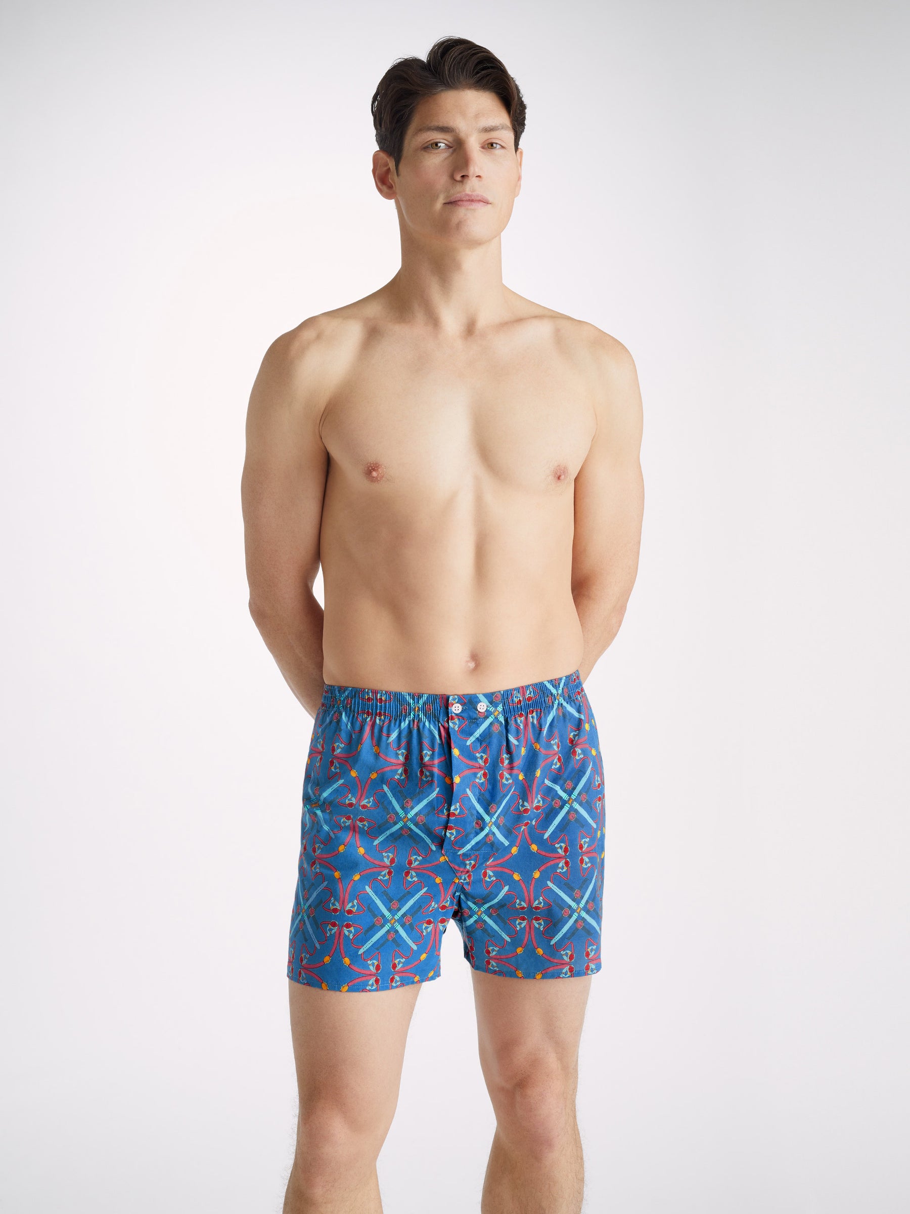 Men's Classic Fit Boxers Ledbury 64 Cotton Batiste Multi