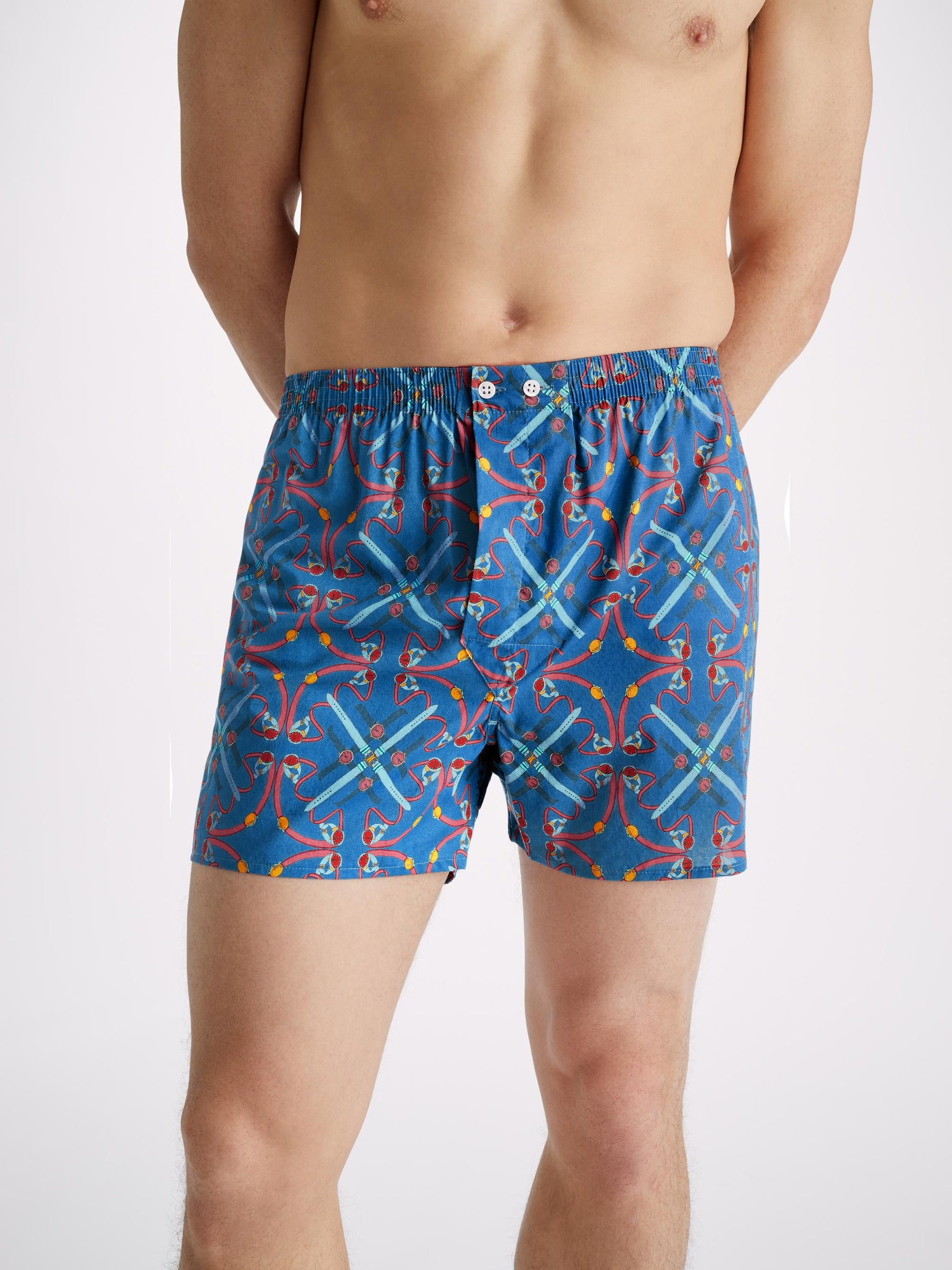 Men's Classic Fit Boxers Ledbury 64 Cotton Batiste Multi
