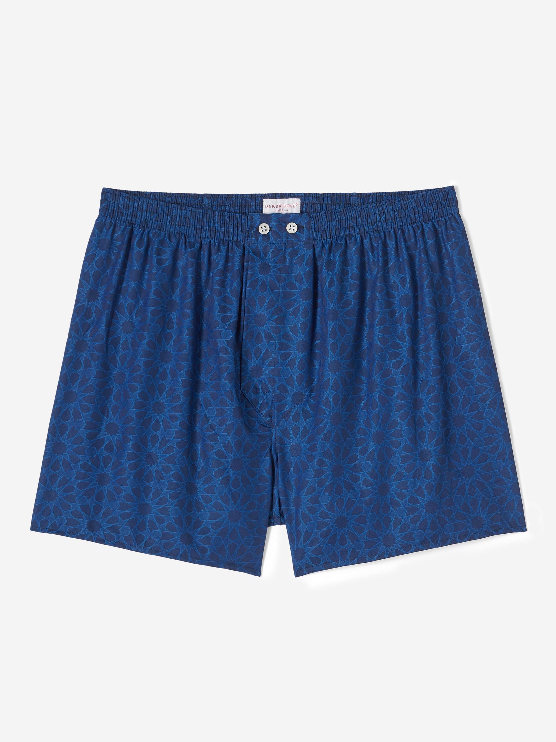 Men's Classic Fit Boxers Paris 26 Cotton Jacquard Navy