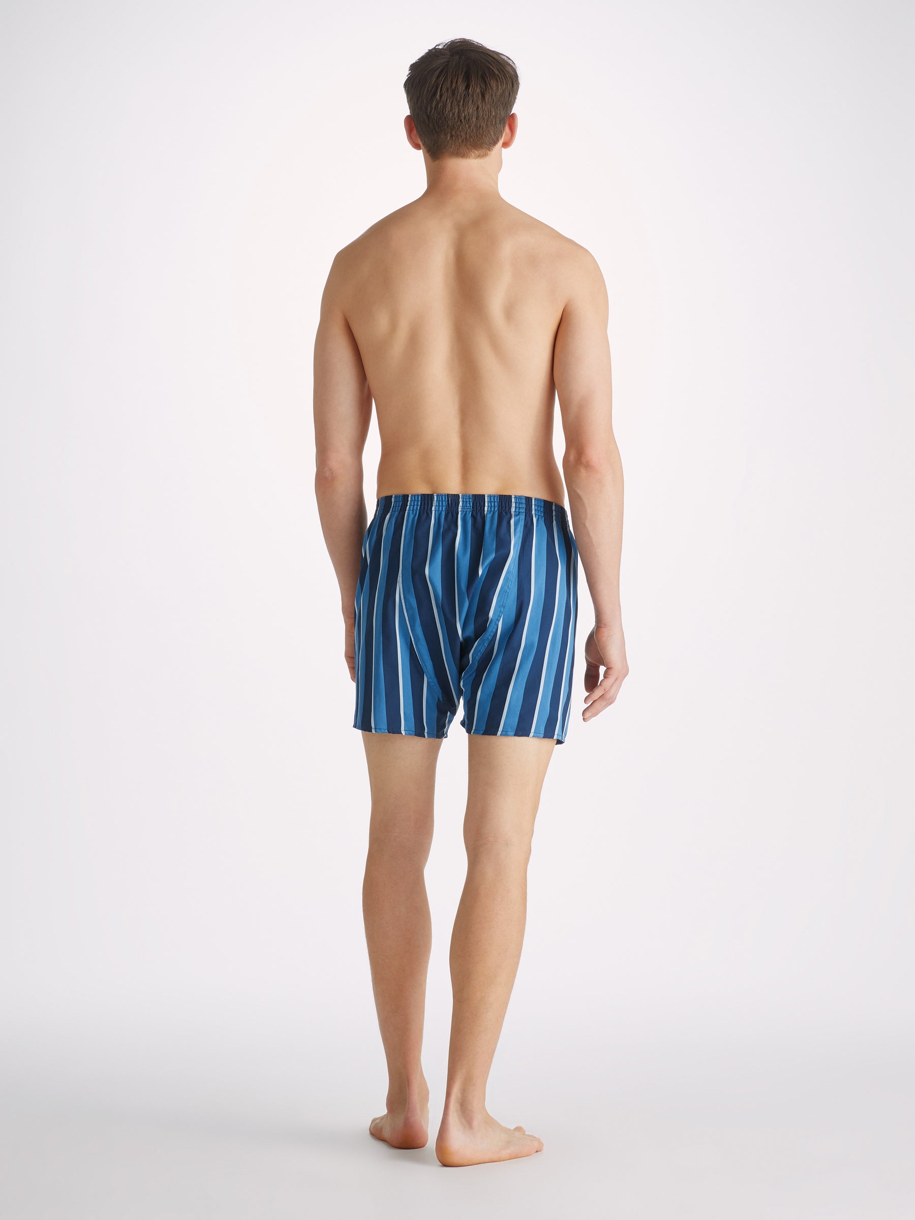 Men's Classic Fit Boxers Royal 220 Cotton Blue