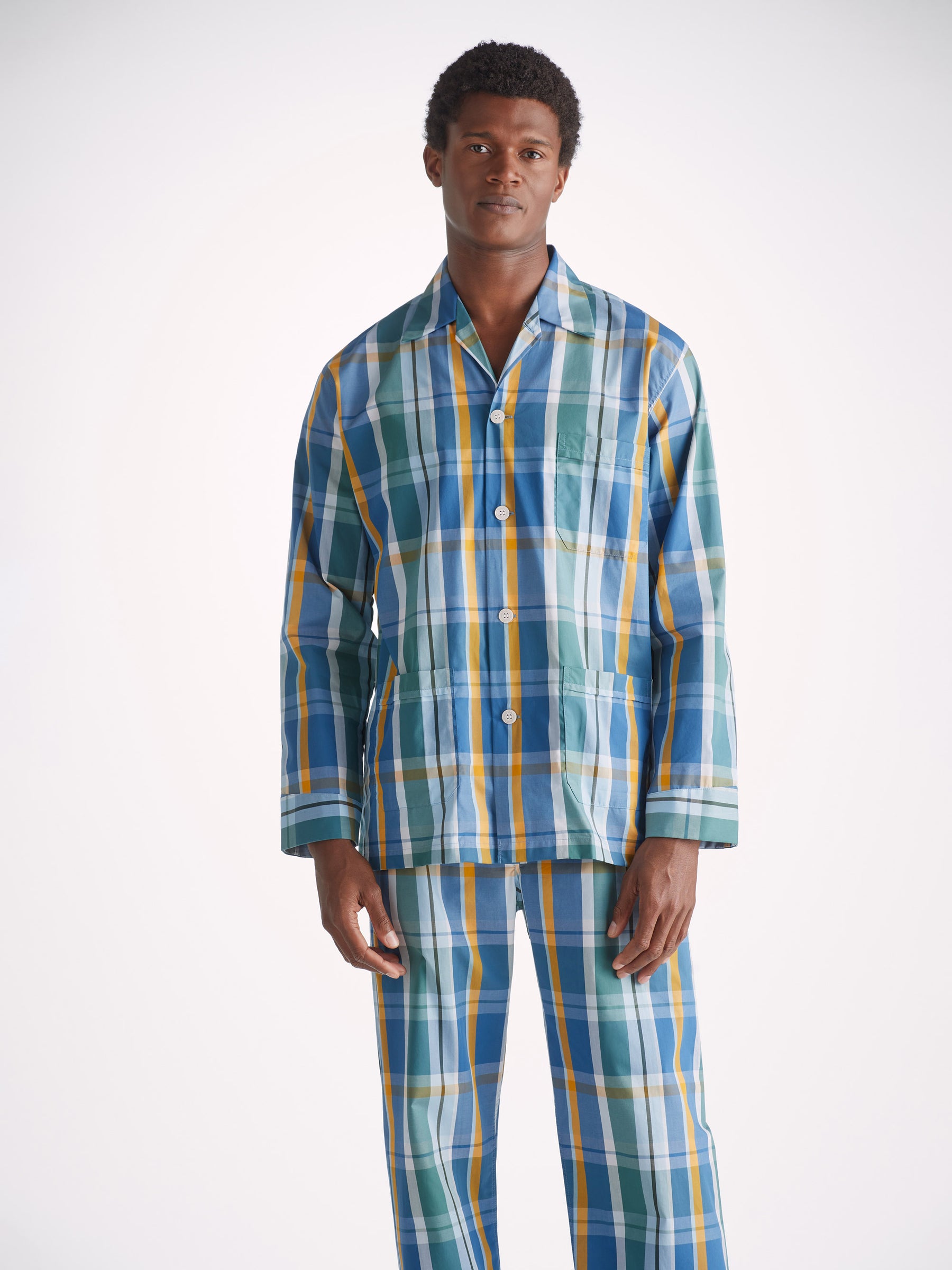 Men's Classic Fit Pyjamas Barker 35 Cotton Multi