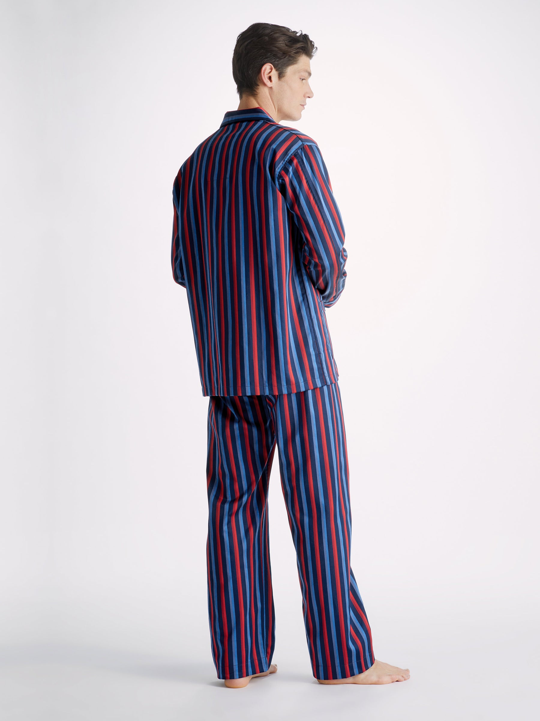 Men's Classic Fit Pajamas Wellington 55 Cotton Navy