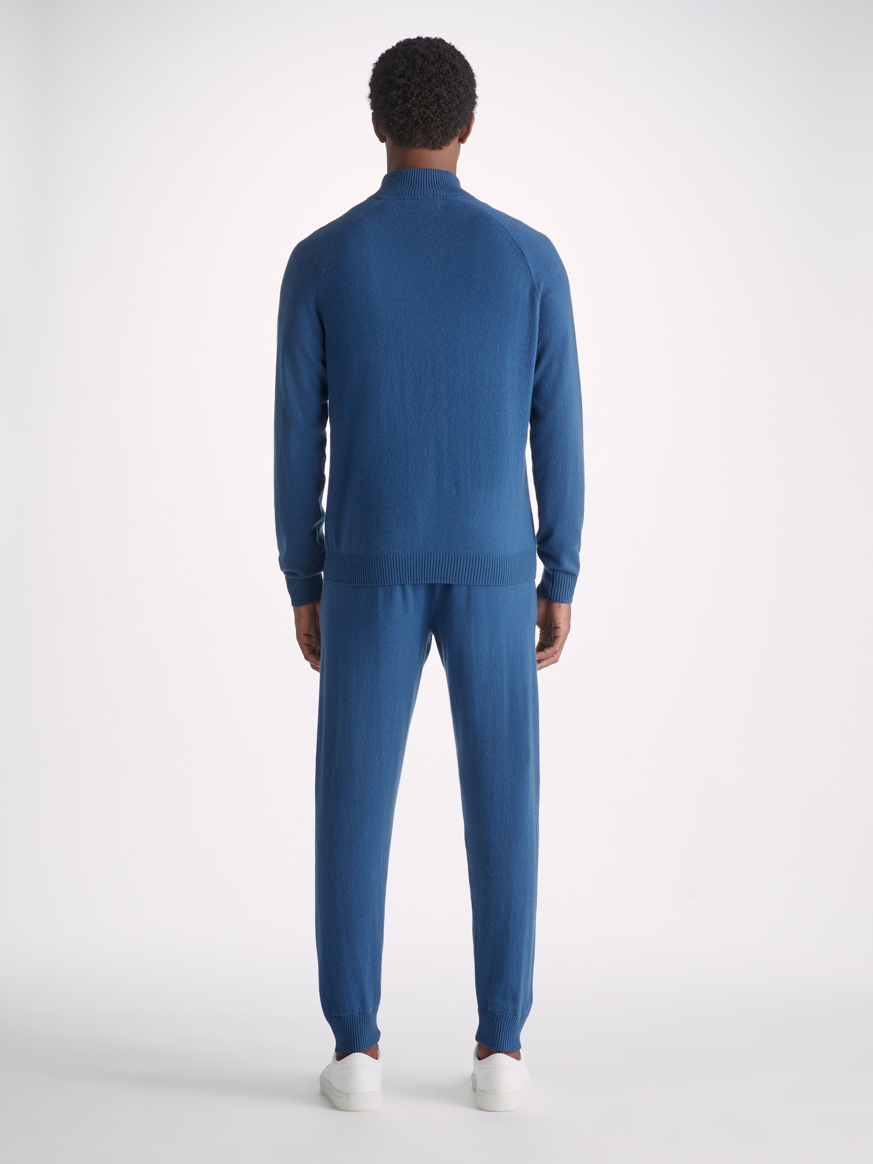 Men's Half-Zip Sweater Finley Cashmere Denim