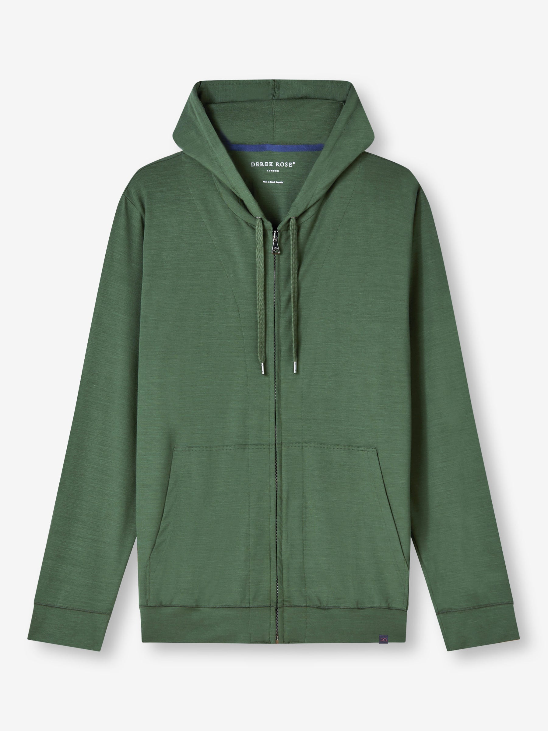 Men's Hoodie Basel Micro Modal Stretch Hunter Green
